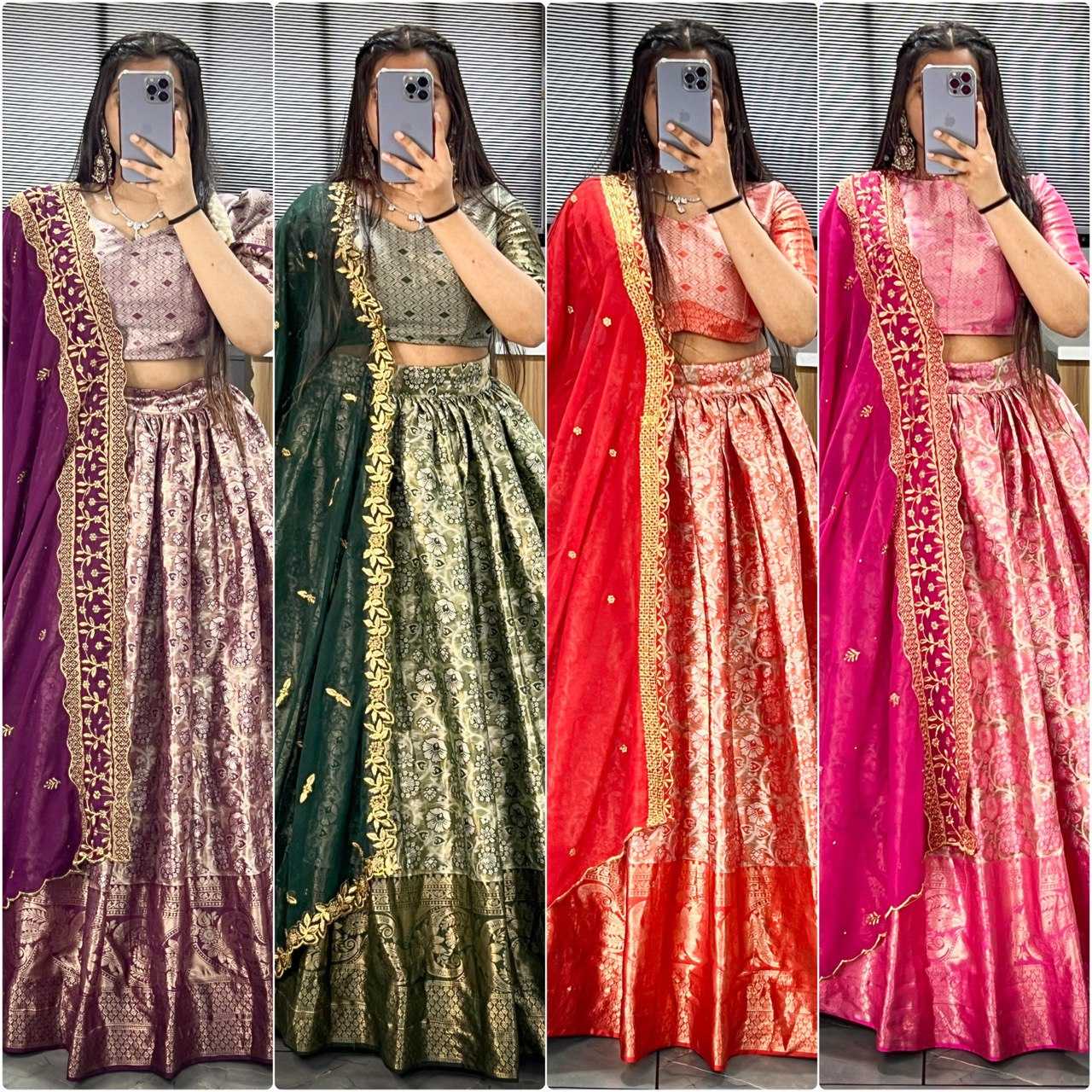 Ynf Dharmavaram Silk RIN119 GRTN7107 Lehengas Wedding Collections Wholesale Designer Lehenga Sangeet Outfits Manufacturer