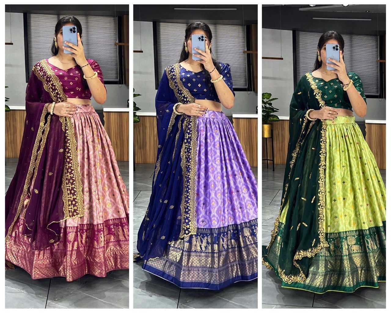 Ynf Dola Silk RIN119 GRTN7111 Lehengas Wholesale Wedding Lehenga Lehenga With Dupatta Manufacturer