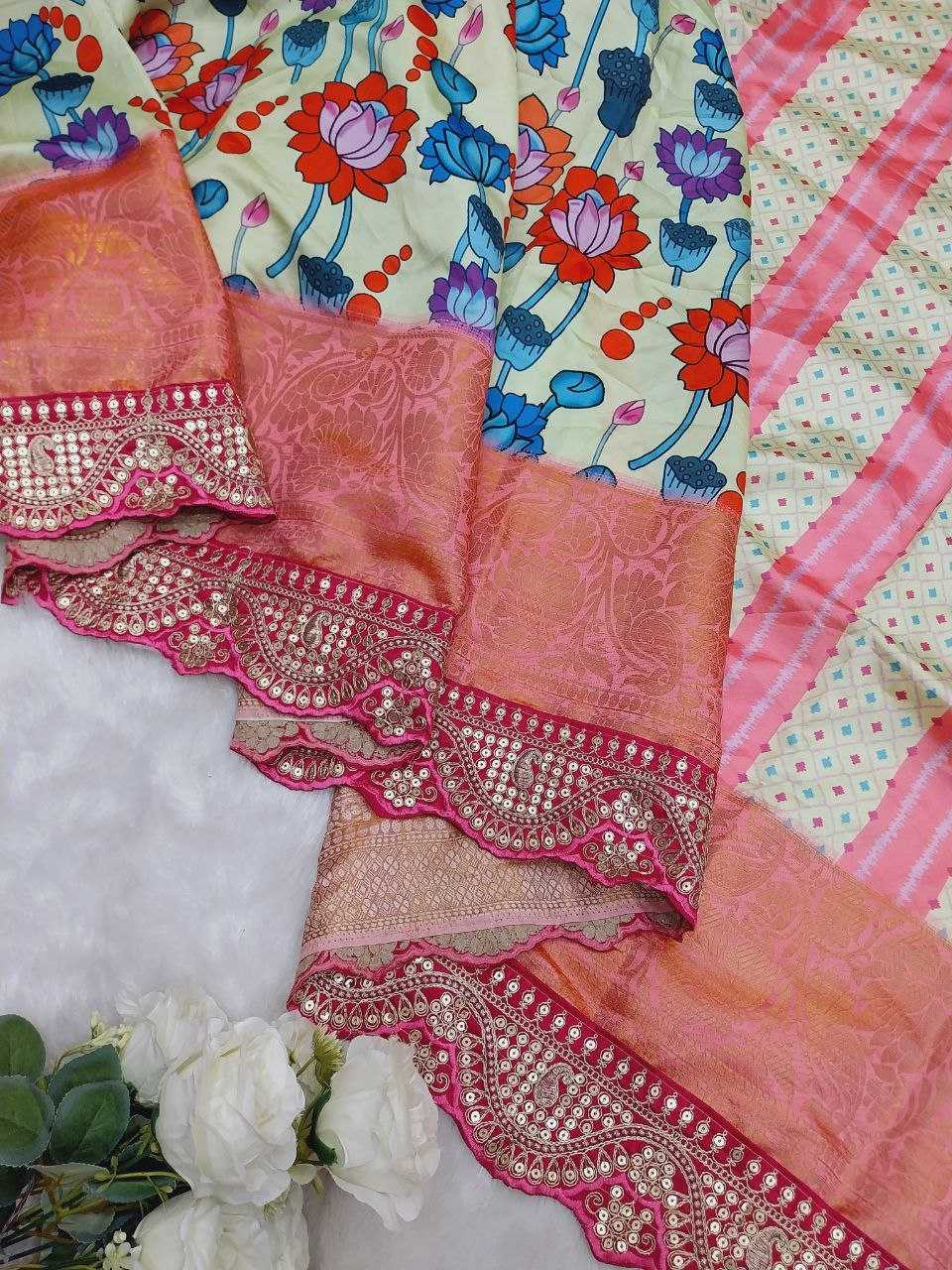 Ynf Dola Silk RIN171 - 434 Sarees Silk Sarees Wedding Collections Wholesale Printed Sarees Dola Silk Sarees Reception Outfits Manufacturer