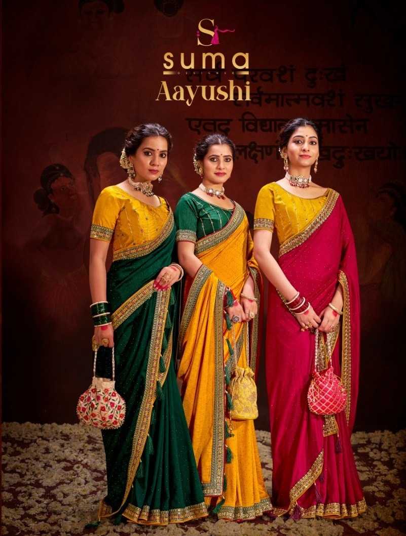 Ynf Fancy KESH416 SUMA-AAYUSHI Sarees Wedding Collections Festive Collections Wholesale Sequence Sarees Heavy Work Sarees Swarovski Sarees Manufacturer