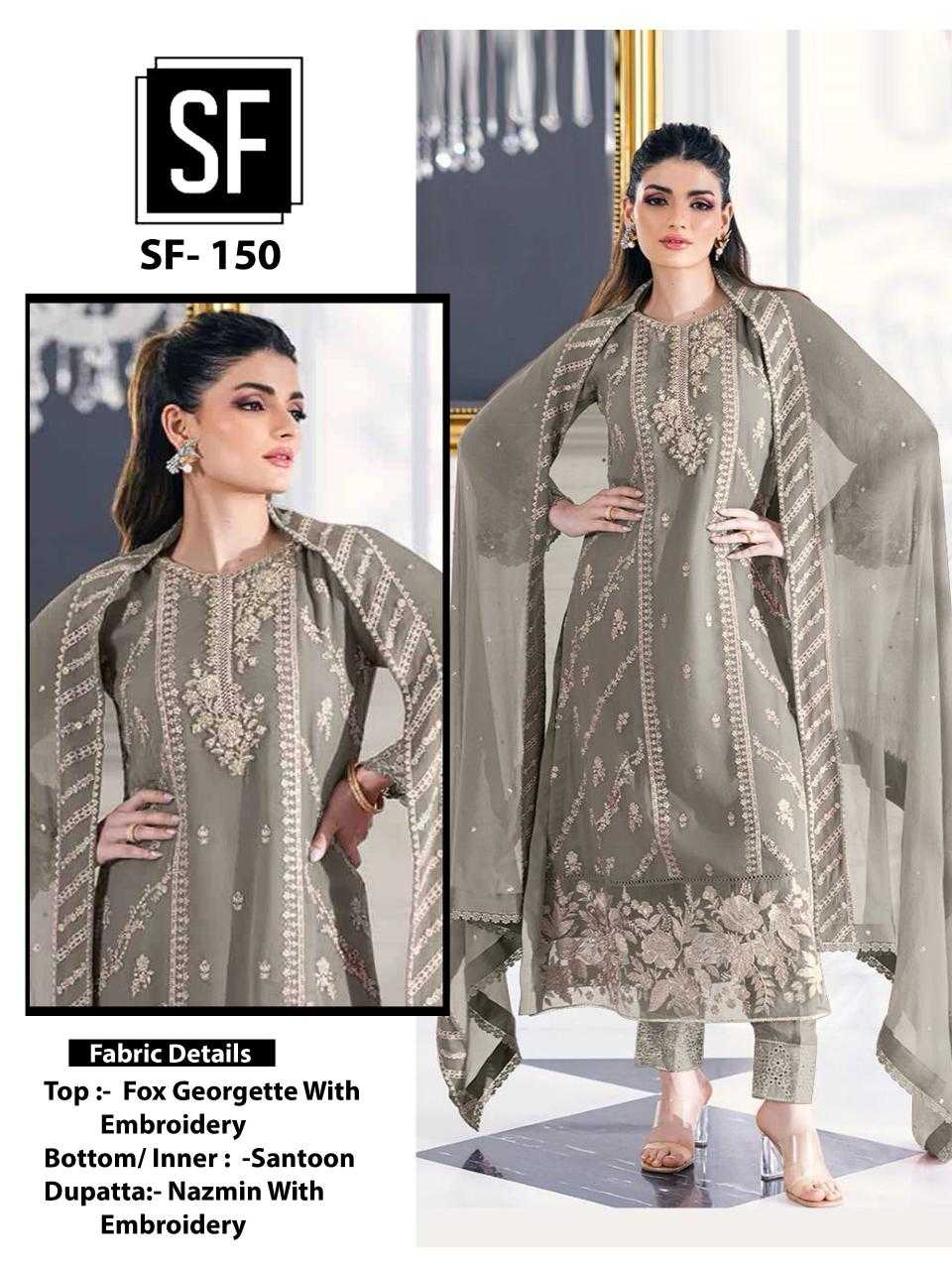 Ynf Faux Georgette KESH444 SF-150 Suits & Dresses Islamic Clothing Festive Collections Wholesale Pakistani Suits Georgette Suit Semi Stitched Suits Manufacturer
