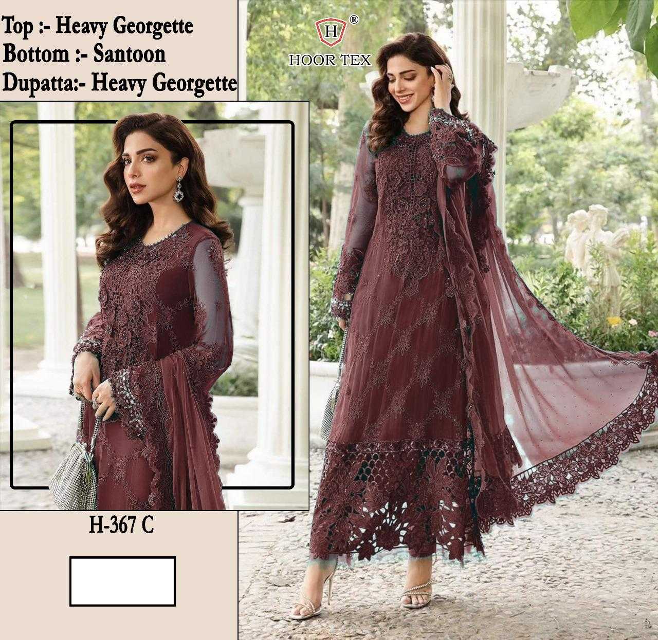 Ynf Faux Georgette KESH450 HOOR TEX H-367A Suits & Dresses Islamic Clothing Festive Collections Wholesale Pakistani Suits Afghani Suits Kashmiri Suits Manufacturer