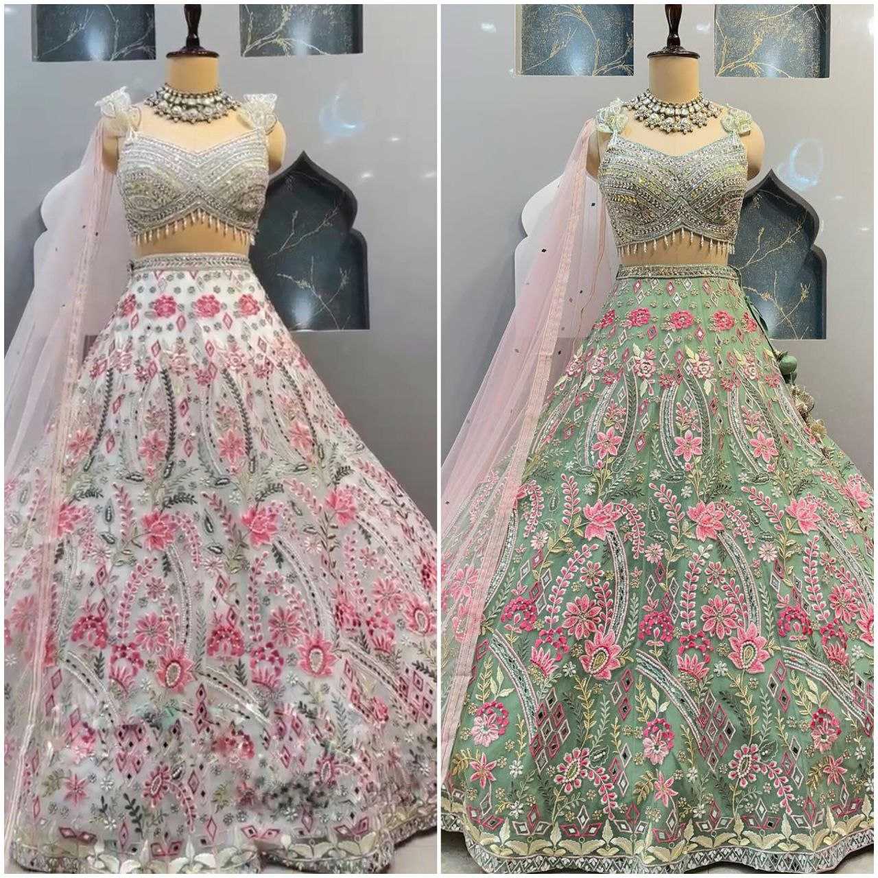 Ynf Faux Georgette RIN108 BD- 1727 Lehengas Wedding Collections Wholesale Georgette Lehenga Engagement Outfits Manufacturer