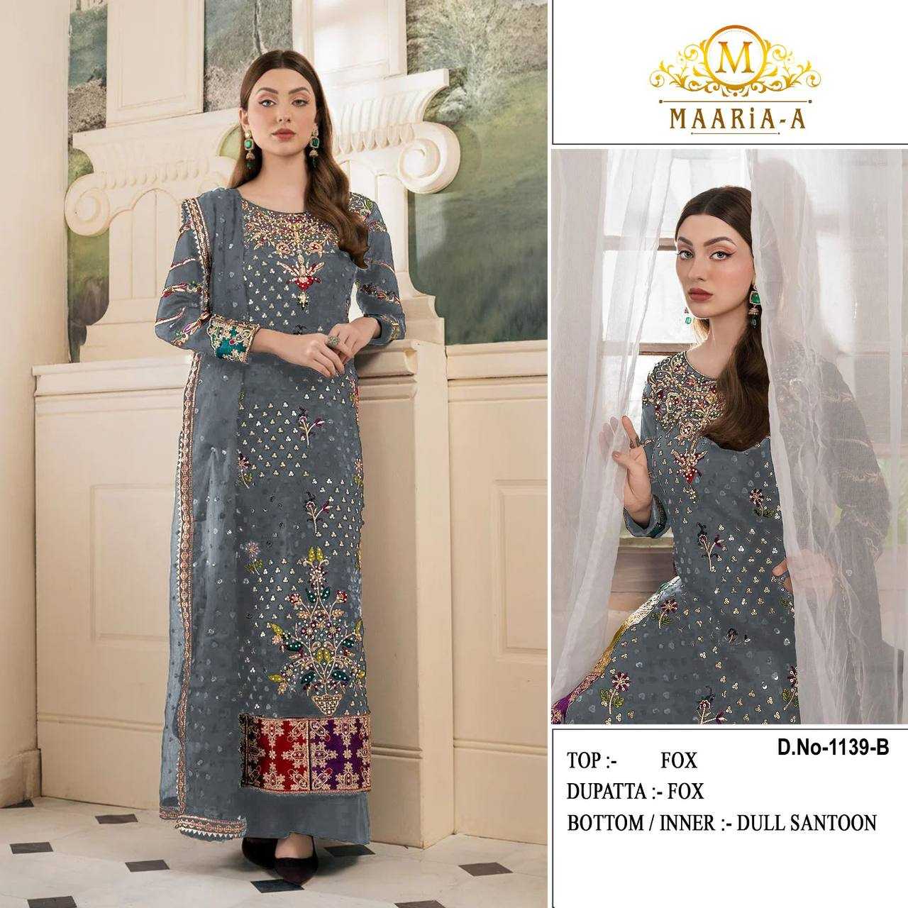 Ynf Faux Georgette RIN131 MAARiA~A Suits & Dresses Wholesale Georgette Suit Party wear suits A-Line Suits Manufacturer