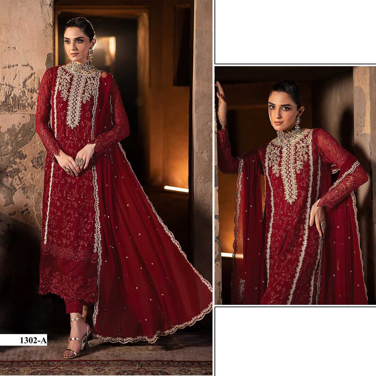 Ynf Faux Georgette RIN197 4317 Suits & Dresses Islamic Clothing Festive Collections Wholesale Ladies Salwar Suits Georgette Suit Wedding Suits Manufacturer