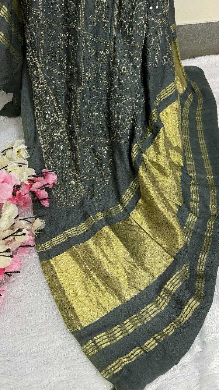 Ynf Gajji Silk Duppatas Wholesale Gajji Modal Dupattas Manufacturer