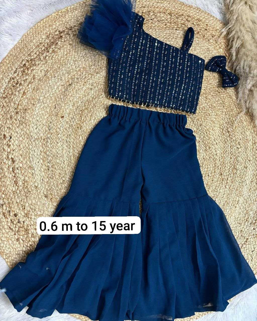 Ynf Georgette RIN107 02 Kids Wear Wholesale Kids Sharara Kids Festive Wear Manufacturer