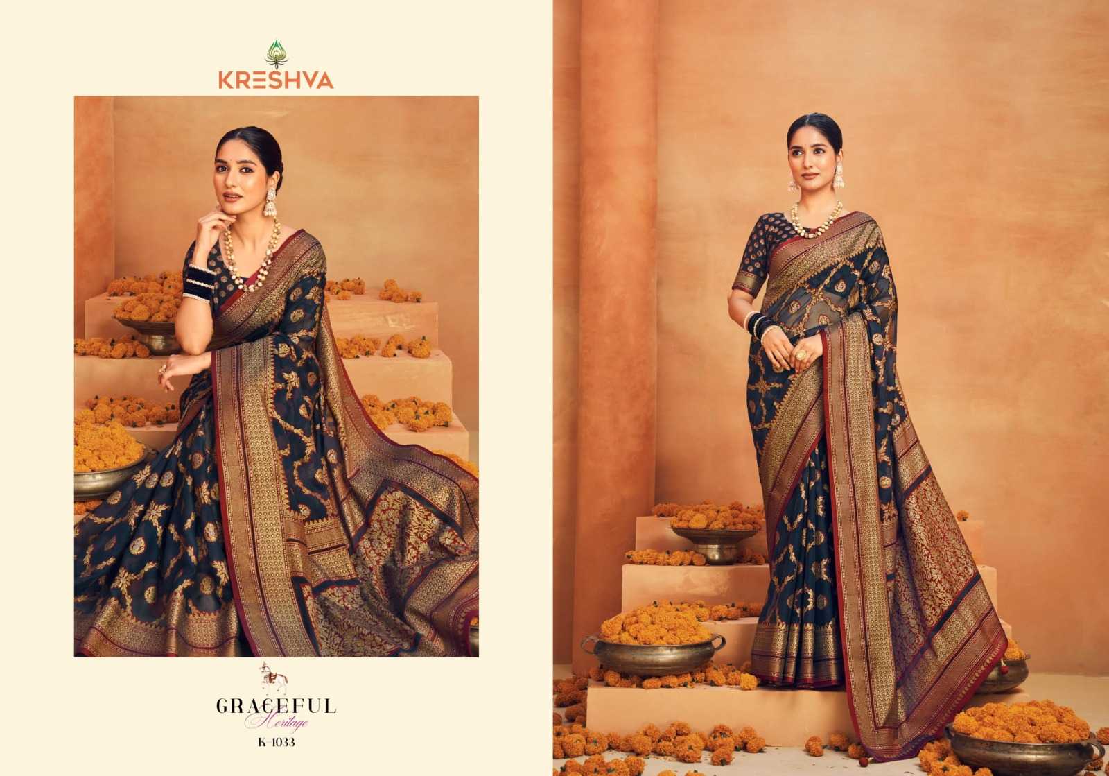 Ynf Georgette RIN184 KRESHVA-NILIMA Sarees Diwali Collections Festive Collections Wholesale Georgette Sarees Indian Sarees Traditional Sarees Manufacturer