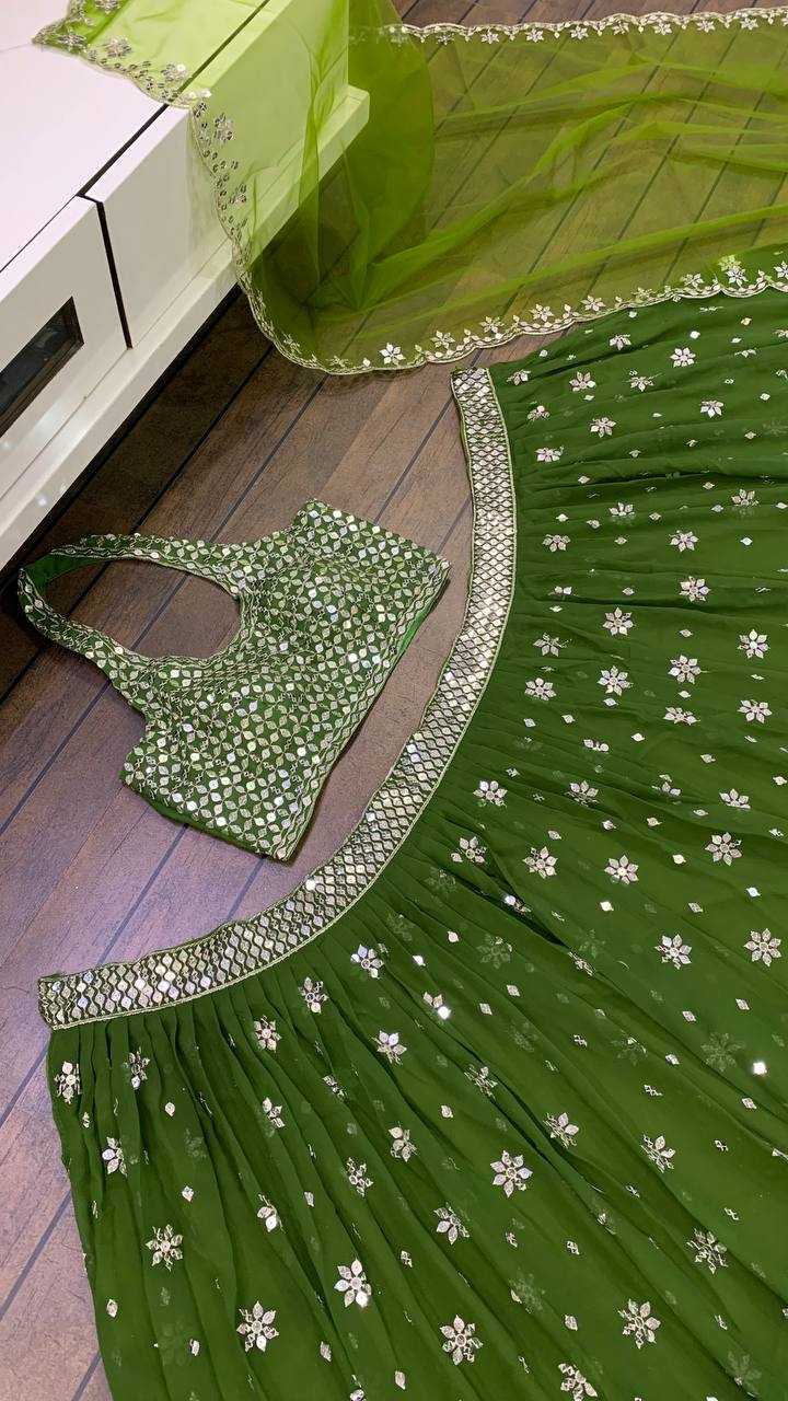 Ynf Georgette RIN213 H40 Lehengas Wholesale Georgette Lehenga Lehenga With Dupatta Zari Work Lehenga Manufacturer