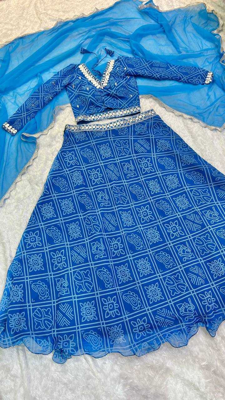 Ynf Georgette RIN213 L266 Lehengas Wholesale Fancy Lehenga Silk Lehenga Mirror Work Lehenga Manufacturer