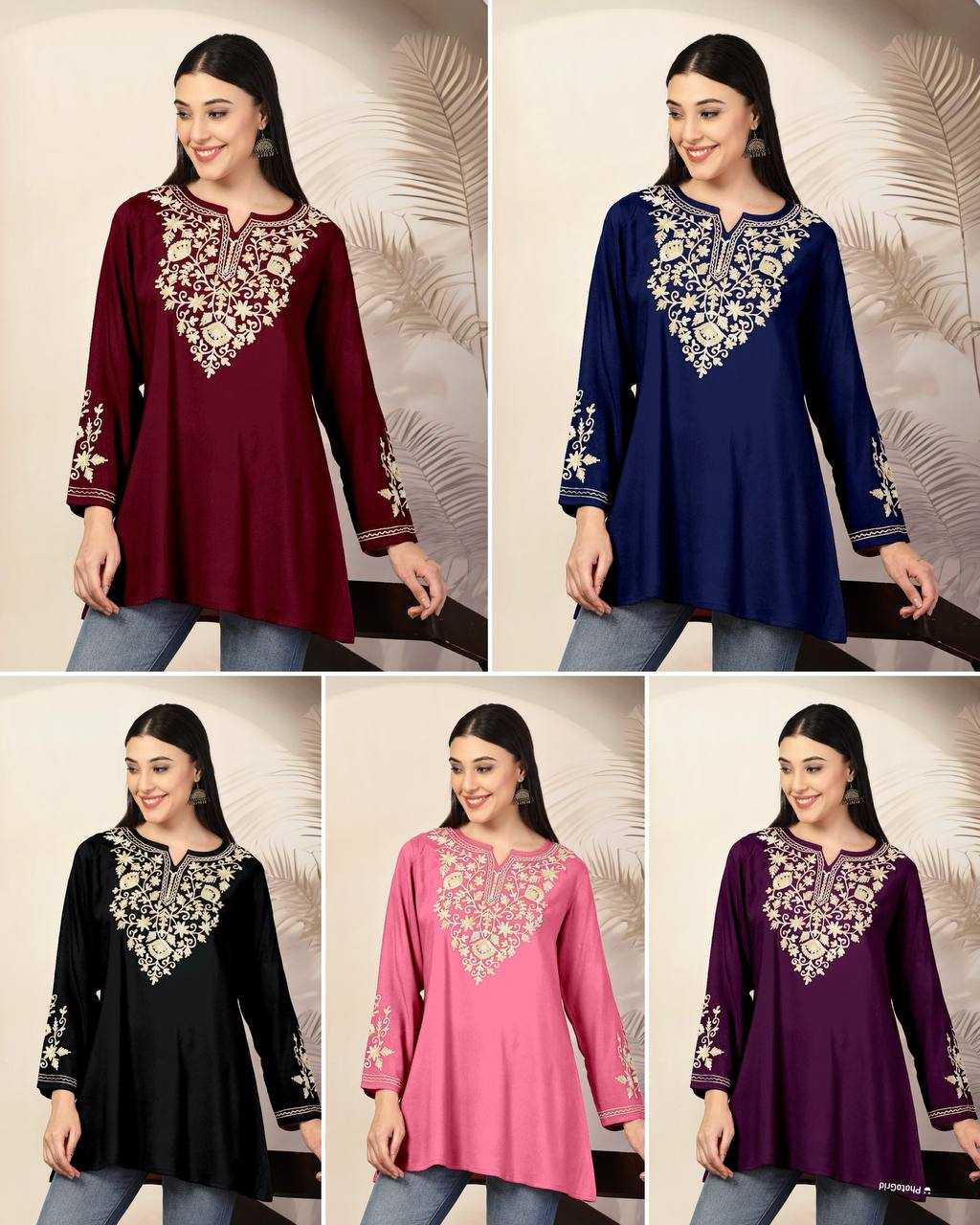 Ynf Heavy Rayon RIN125 adaa Kurti Festive Collections Wholesale Rayon Kurtis Holi Collections Manufacturer