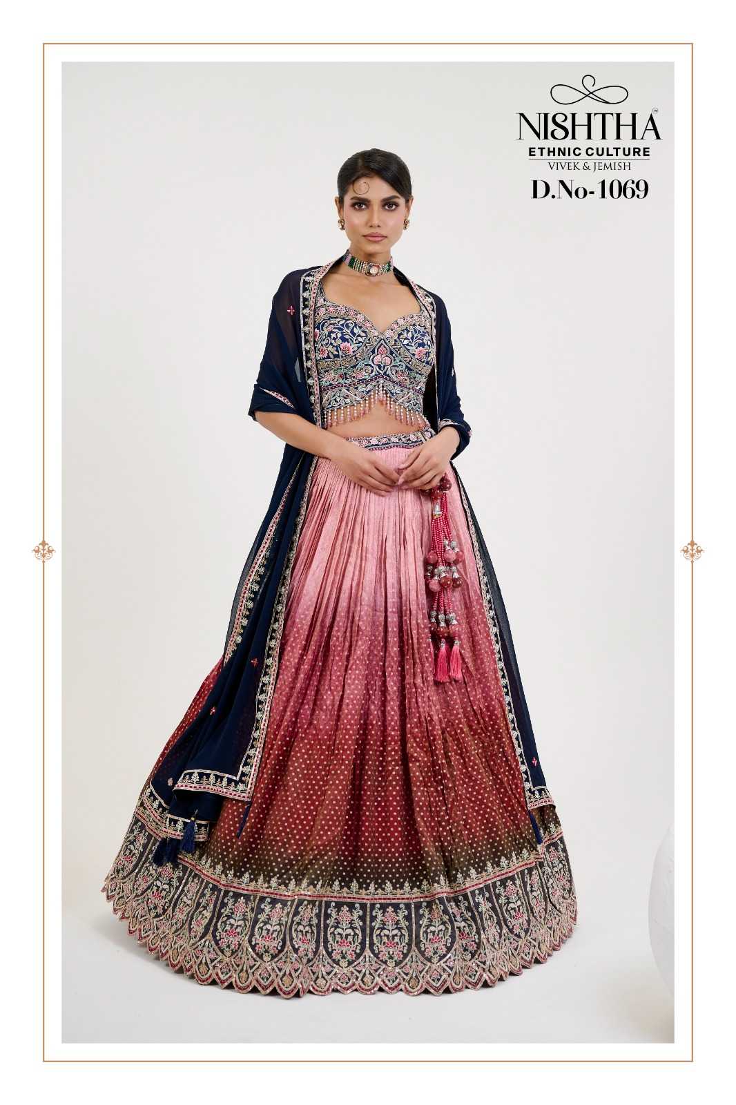 Ynf Jacquard RIN184 NISHTHA BRIDAL VOL 2 Lehengas Wedding Collections Festive Collections Wholesale Traditional Lehenga Bridal Lehenga Georgette Lehenga Manufacturer