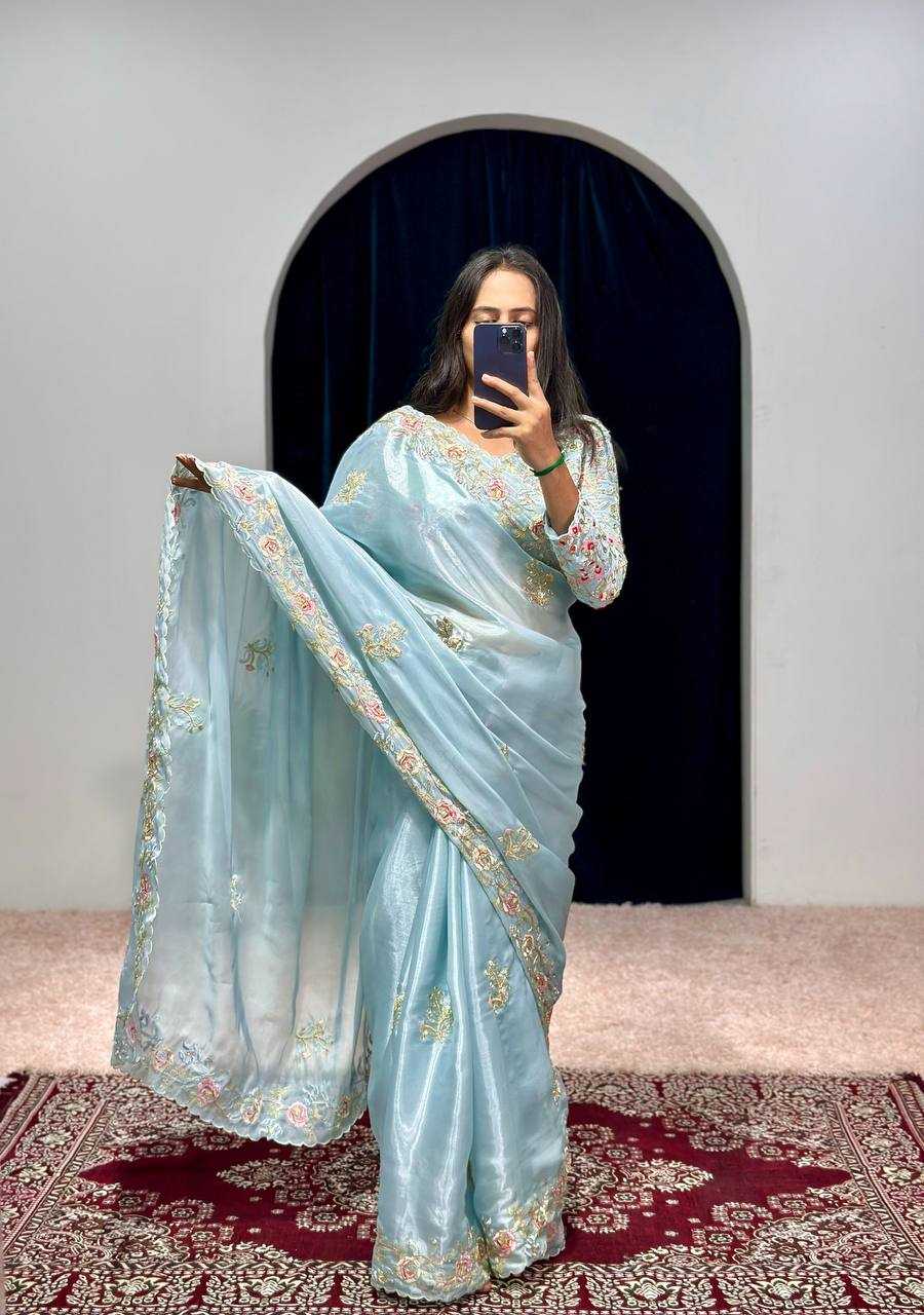 Ynf Jimmy Choo RIN215 469 Sarees Wholesale Fancy Sarees Sequence Sarees Embroidered Sarees Manufacturer