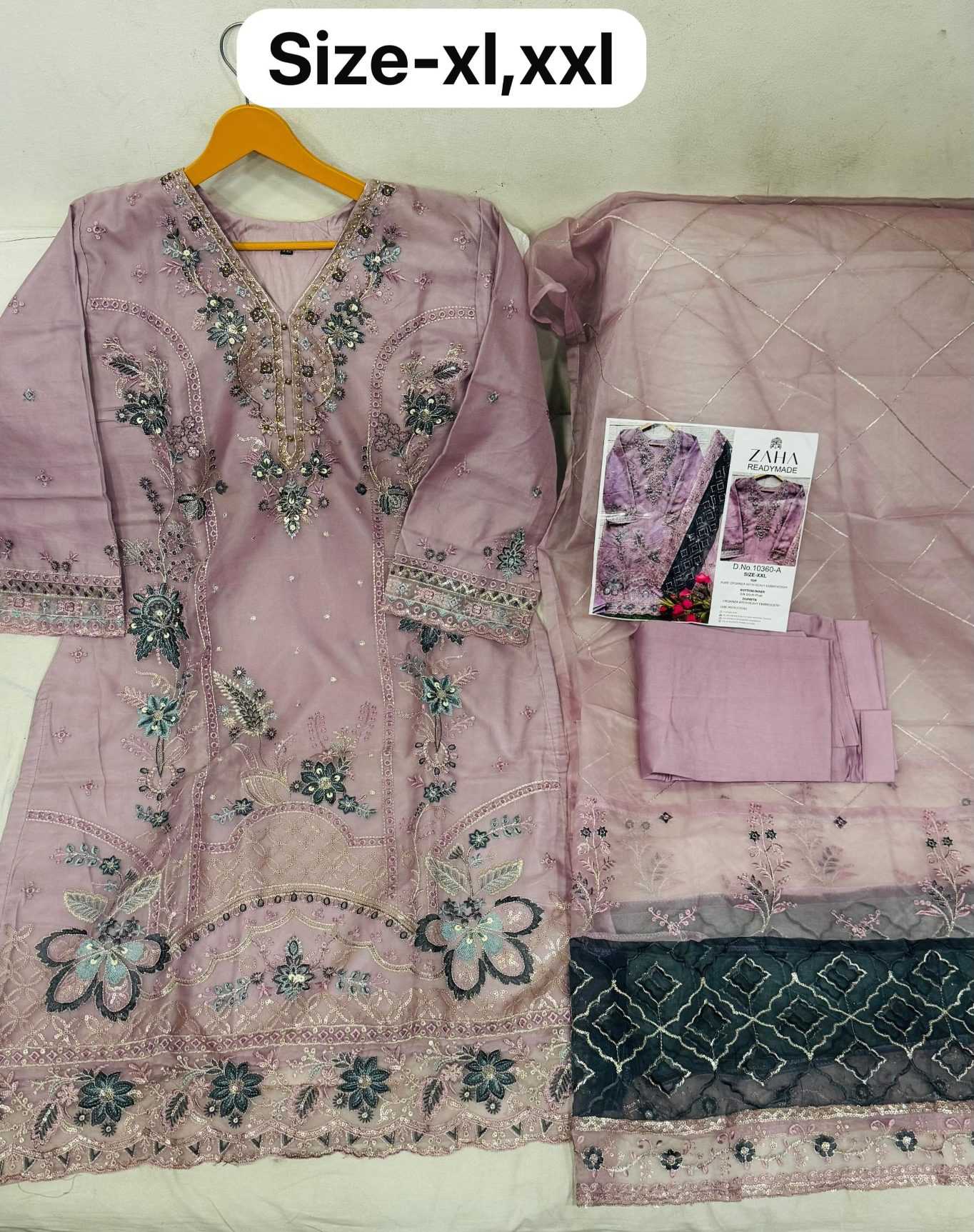 Ynf Organza RIN186 ZAHA-SAARA-VOL-2 Setwise Collections Wholesale Pakistani Suits Catalogs Dresses & Suits Catalogs Manufacturer