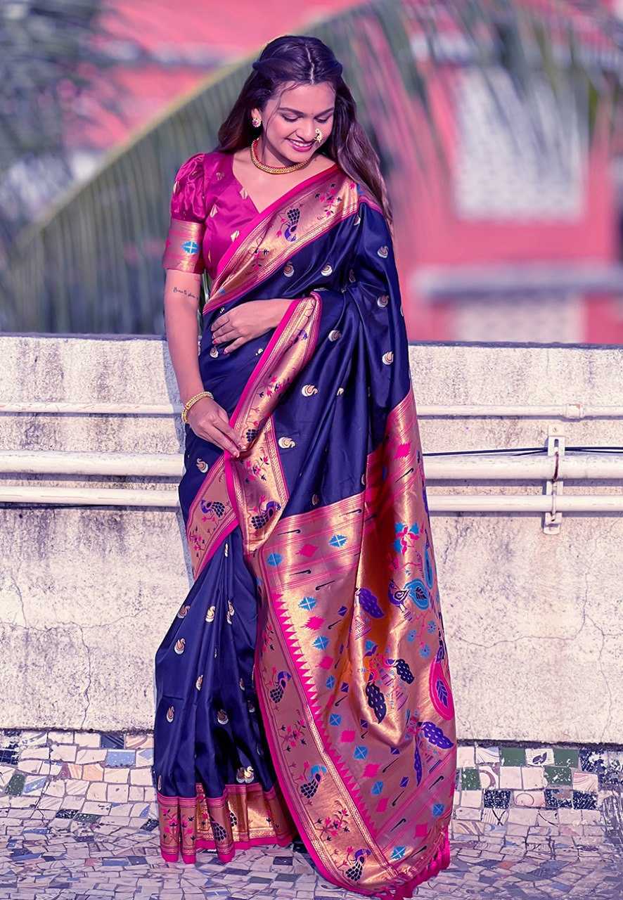 Ynf Paithani Silk RIN116 CHANDRAKOR PAITHANI Silk Sarees Wholesale Paithani Sarees Printed Silk Saree Pure Silk Sarees Manufacturer