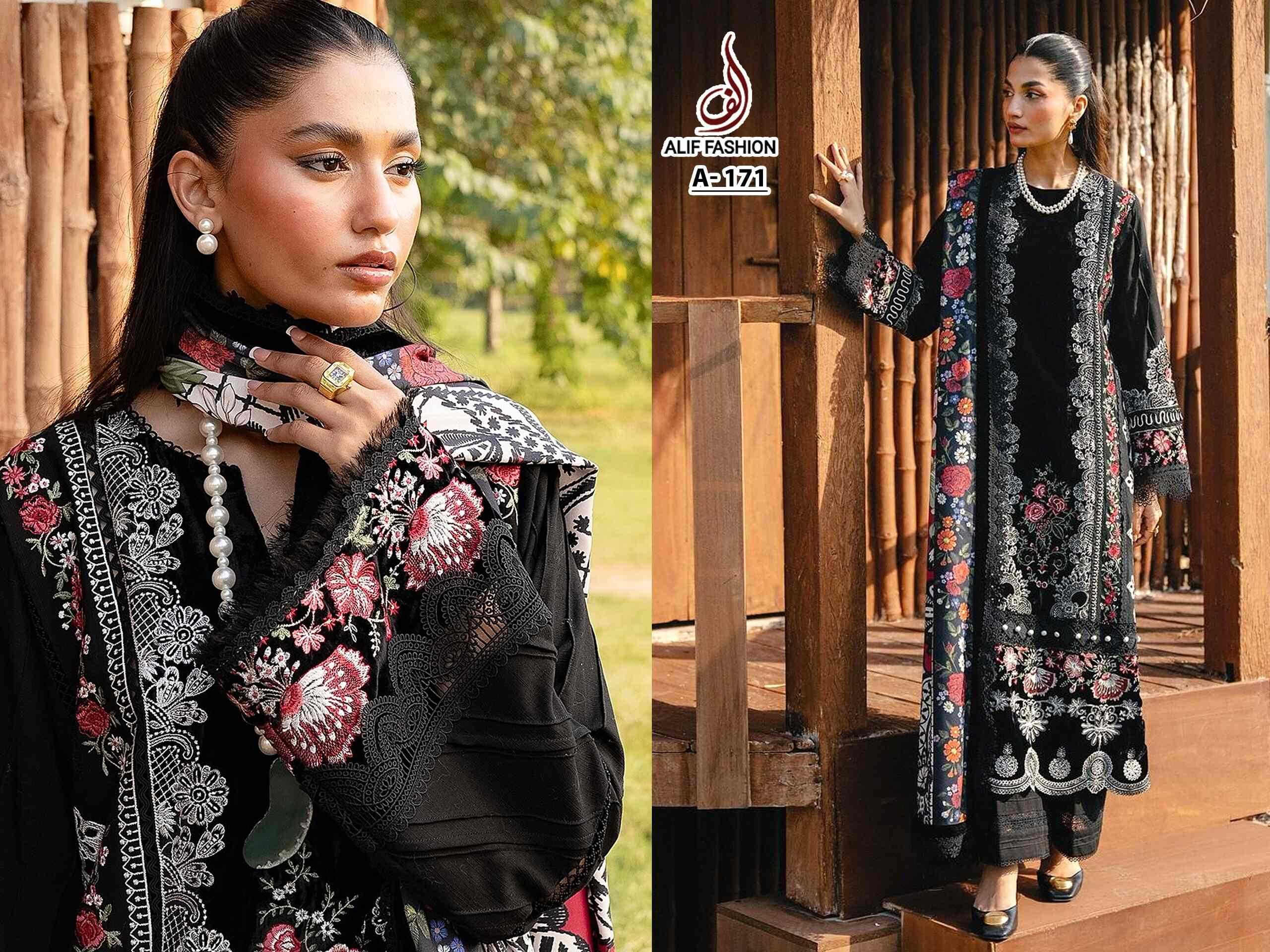 Ynf Pure Cotton KESH444 ALIF FASHION A-172 Suits & Dresses Islamic Clothing Festive Collections Wholesale Pakistani Suits Embroidery Suits Cotton Dresses Manufacturer