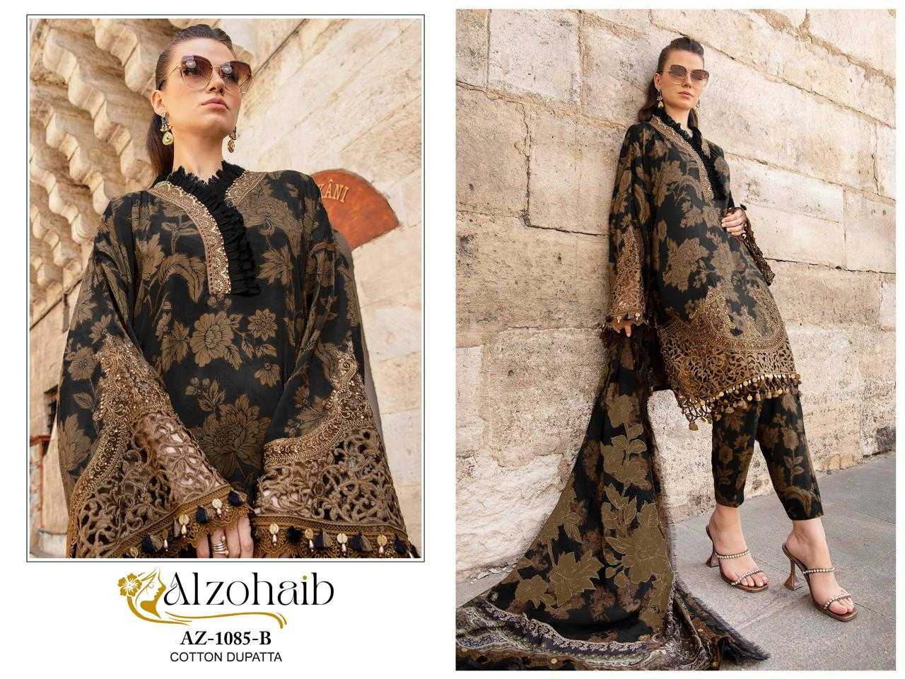 Ynf Pure Cotton KESH444 ALZOHAIB AZ-1084-85 Suits & Dresses Islamic Clothing Festive Collections Wholesale Pakistani Suits Cotton Suits Semi Stitched Suits Manufacturer