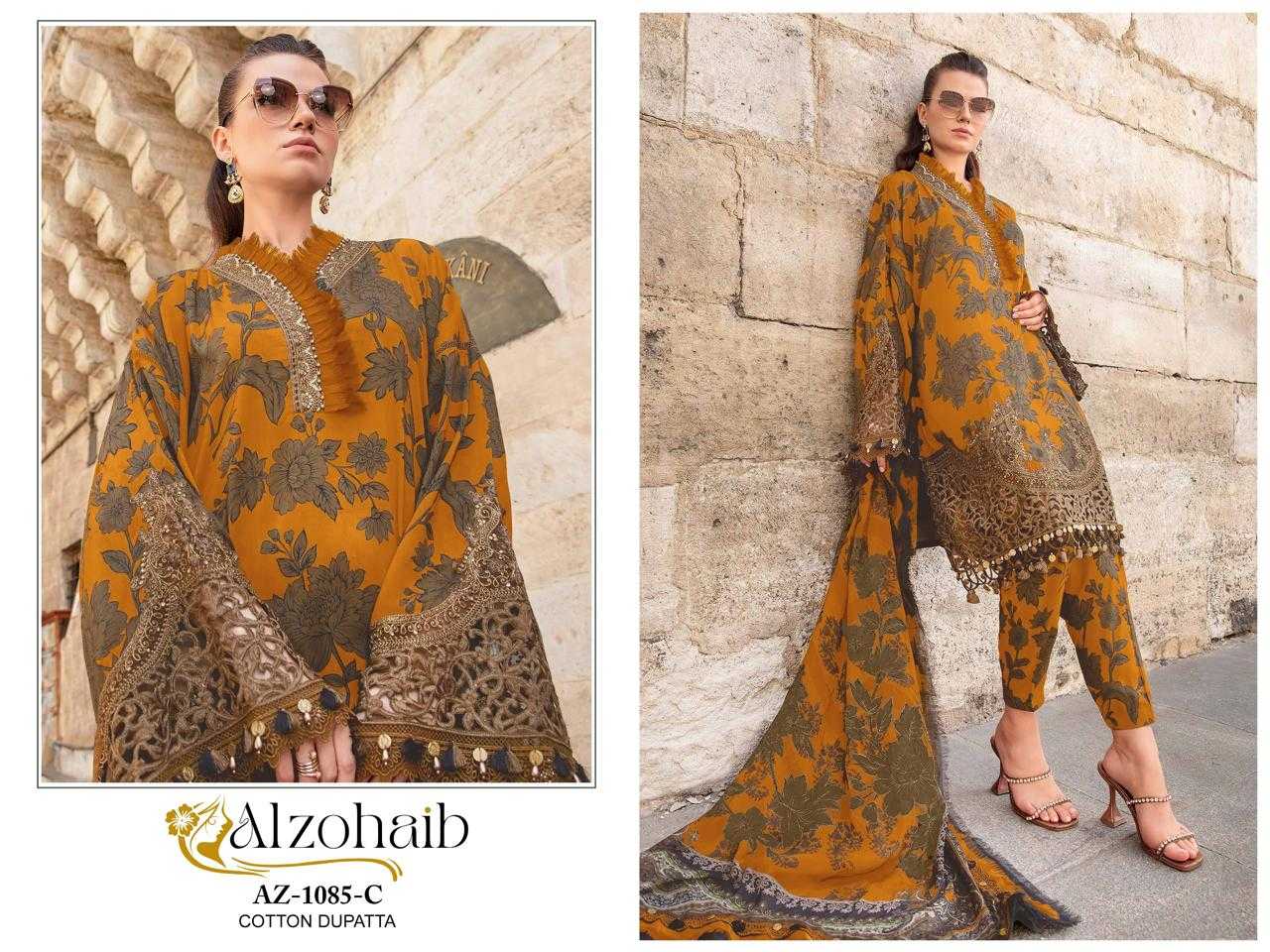 Ynf Pure Cotton KESH444 ALZOHAIB AZ-1084-85 Suits & Dresses Islamic Clothing Festive Collections Wholesale Pakistani Suits Cotton Suits Semi Stitched Suits Manufacturer