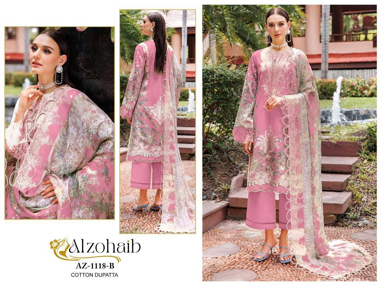 Ynf Pure Cotton KESH444 ALZOHAIB AZ-1118 Suits & Dresses Islamic Clothing Festive Collections Wholesale Pakistani Suits Embroidery Suits Cotton Suits Manufacturer