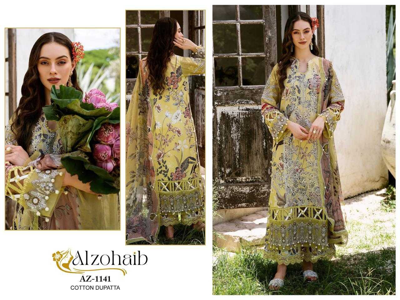 Ynf Pure Cotton KESH444 ALZOHAIB AZ-1133 Suits & Dresses Islamic Clothing Festive Collections Wholesale Pakistani Suits Cotton Suits Semi Stitched Suits Manufacturer