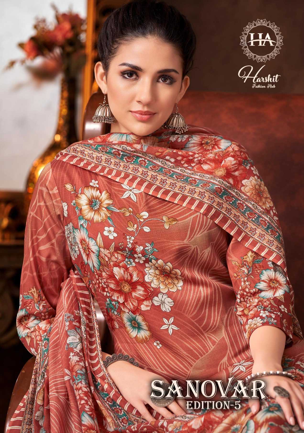 Ynf Pure Cotton RIN186 Alok Suit-SANOVAR-5 Setwise Collections Wholesale Pakistani Suits Catalogs Dresses & Suits Catalogs Manufacturer