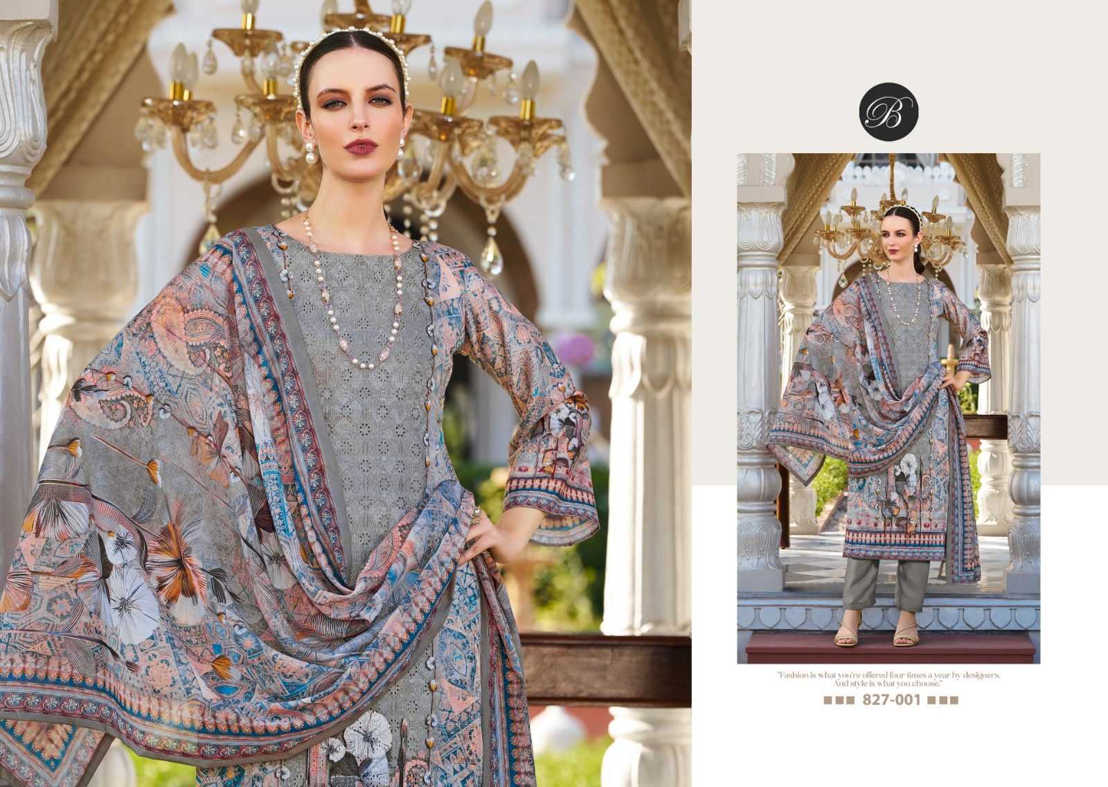 Ynf Pure Cotton RIN186 BELLIZA-ALBELI Setwise Collections Wholesale Pakistani Suits Catalogs Dresses & Suits Catalogs Manufacturer