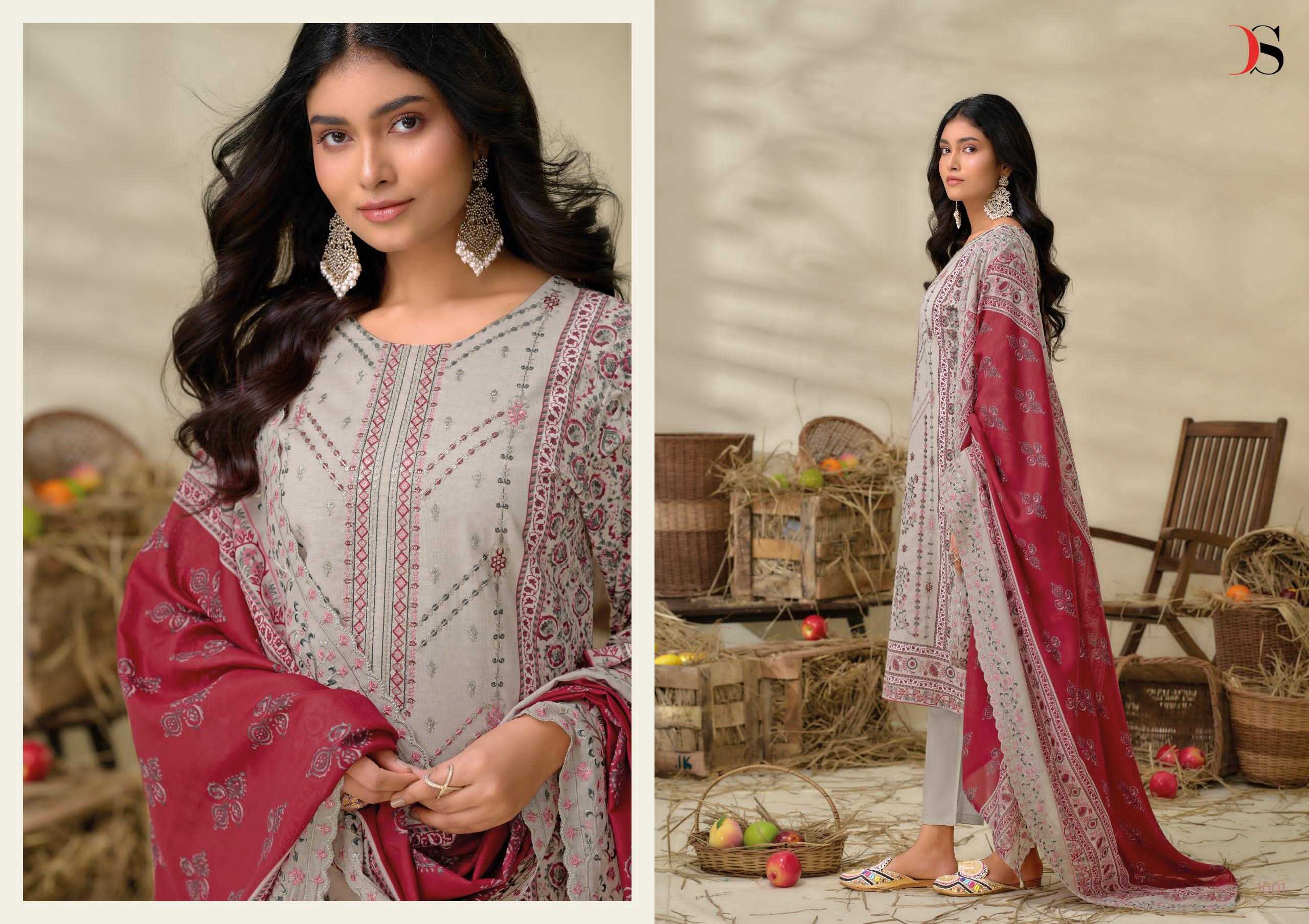 Ynf Pure Cotton RIN186 DEEPSY SUITS-BIN SAEED -15 Setwise Collections Wholesale Pakistani Suits Catalogs Dresses & Suits Catalogs Manufacturer