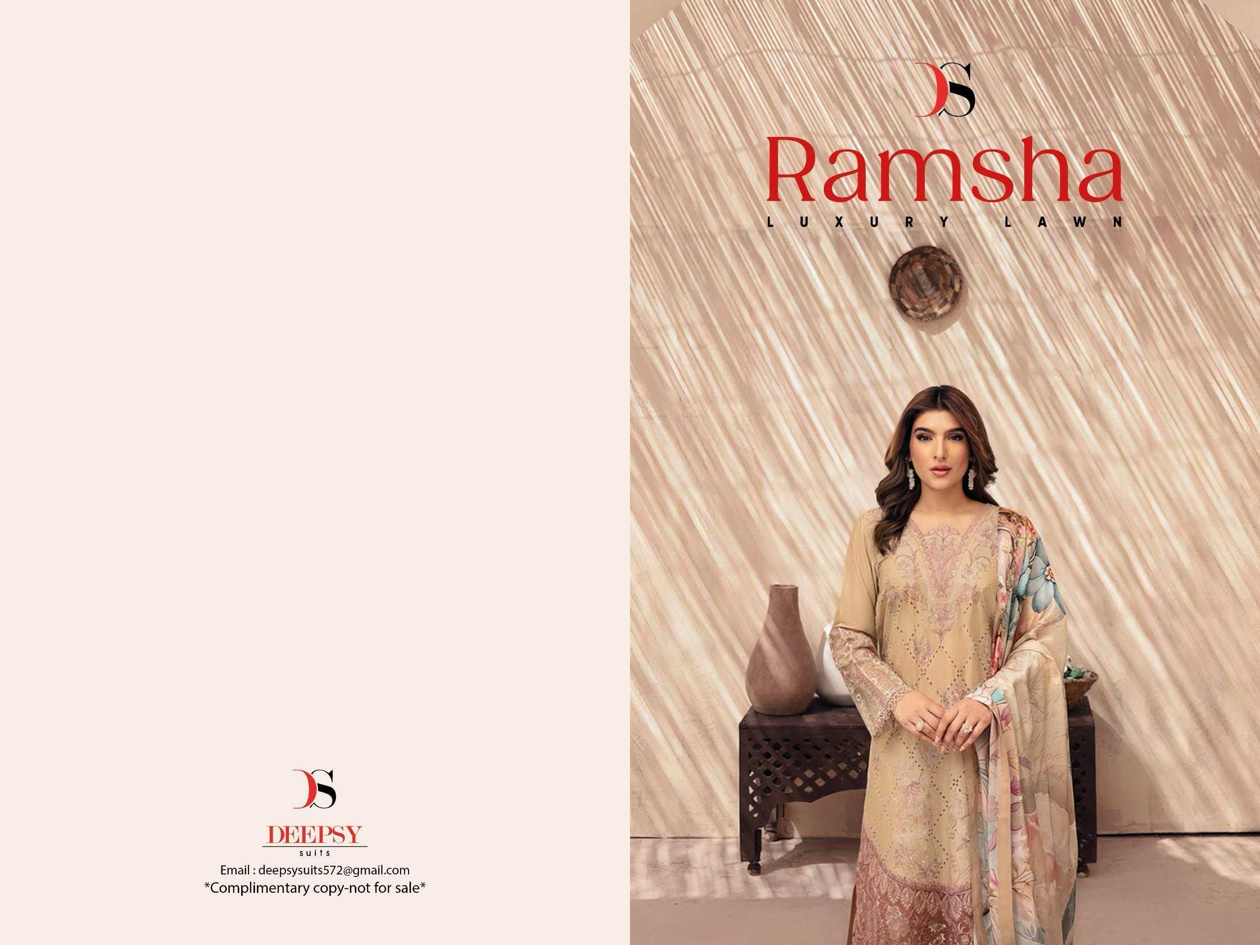 Ynf Pure Cotton RIN186 DEEPSY SUITS-RAMSHA Setwise Collections Wholesale Pakistani Suits Catalogs Dresses & Suits Catalogs Manufacturer