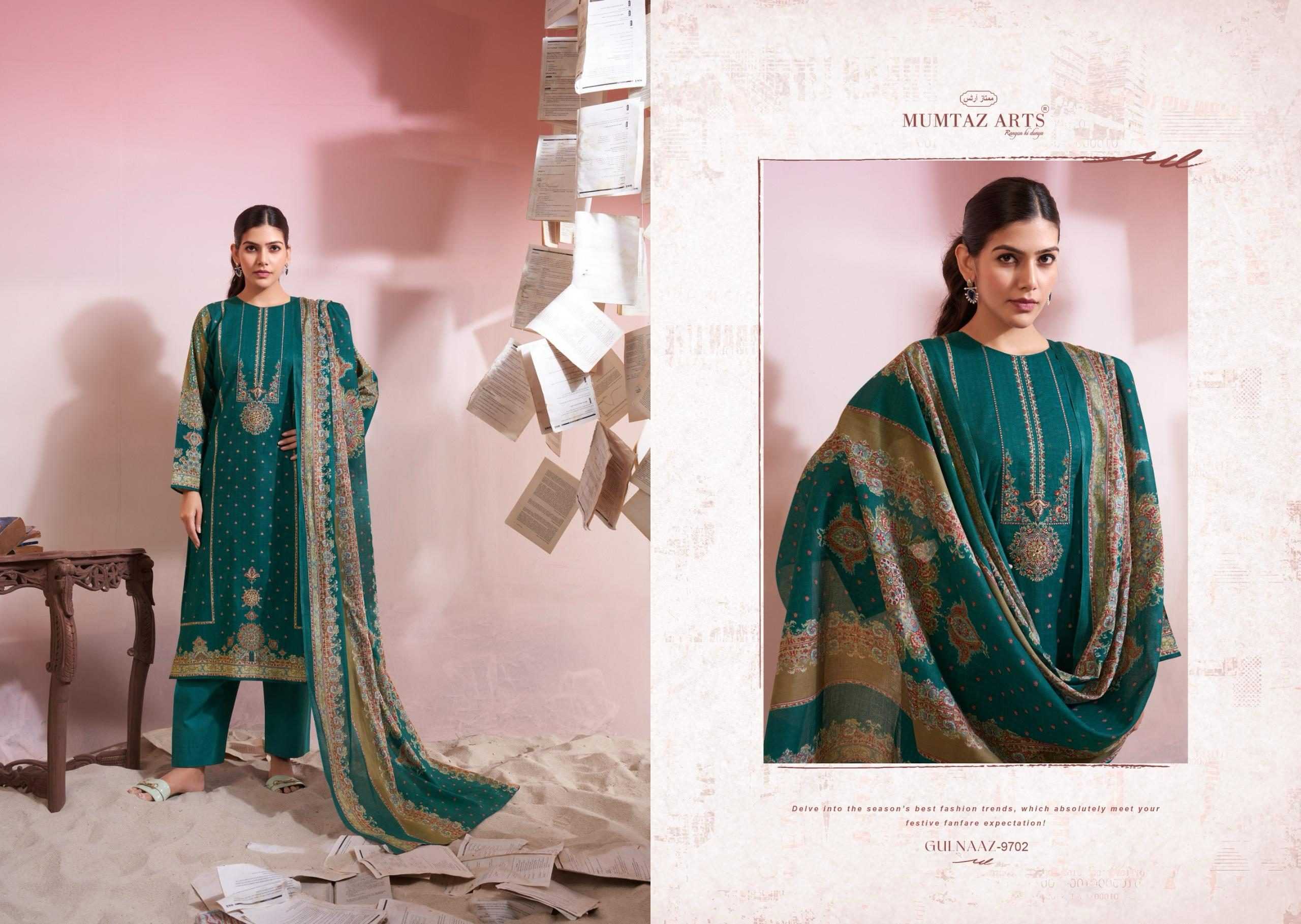 Ynf Pure Cotton RIN186 MUMTAZ ARTS-GULNAAZ Setwise Collections Wholesale Pakistani Suits Catalogs Dresses & Suits Catalogs Manufacturer