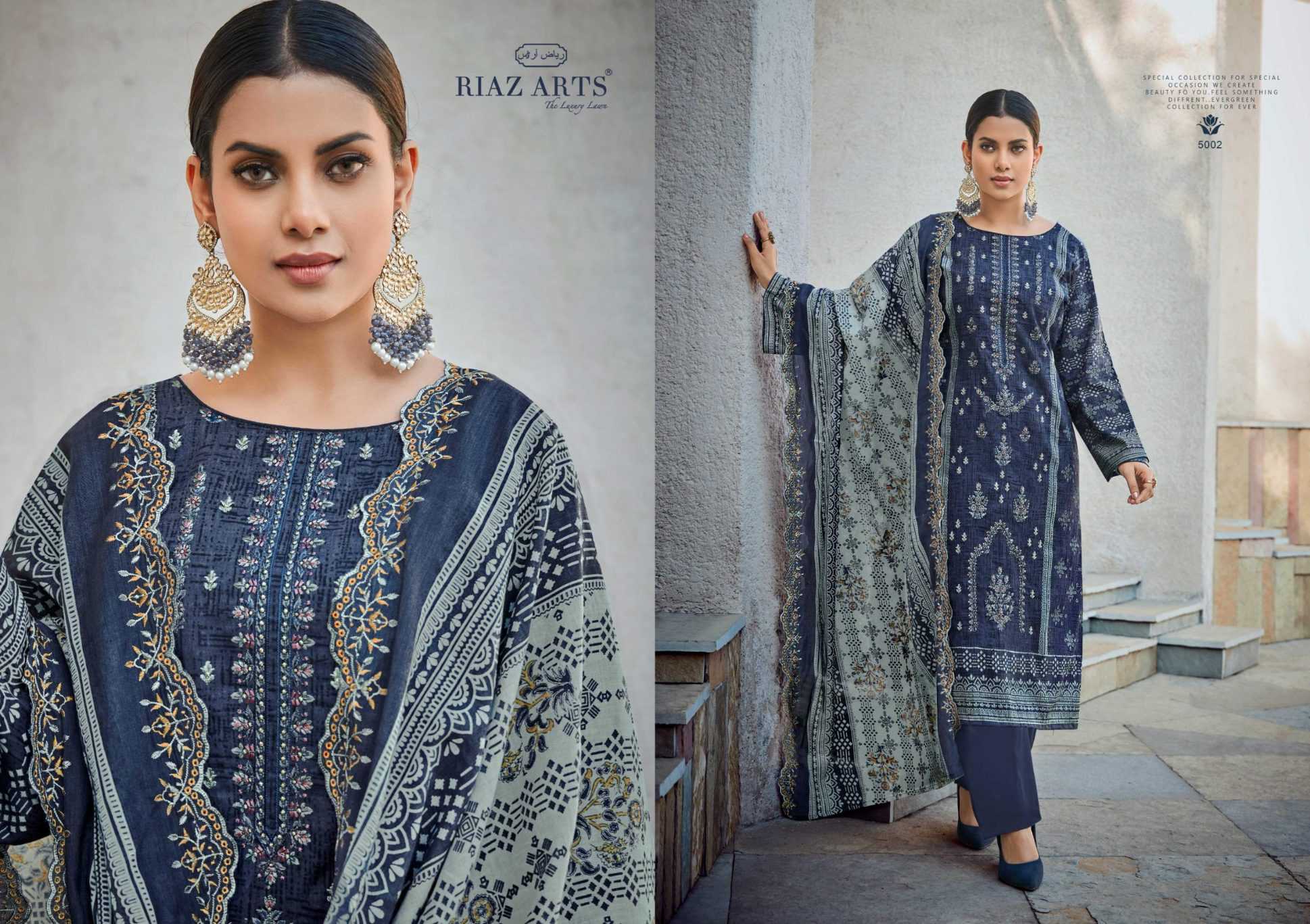 Ynf Pure Cotton RIN186 RIAZ ARTS-BIN SAEED Setwise Collections Wholesale Pakistani Suits Catalogs Dresses & Suits Catalogs Manufacturer