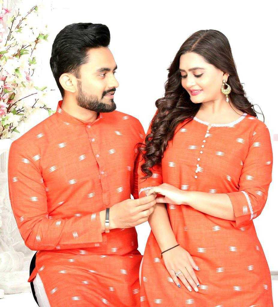 Ynf Pure Linen RIN173 HUMSAFAR Couple Wear Wholesale Matching Festive Outfits for Couples Manufacturer