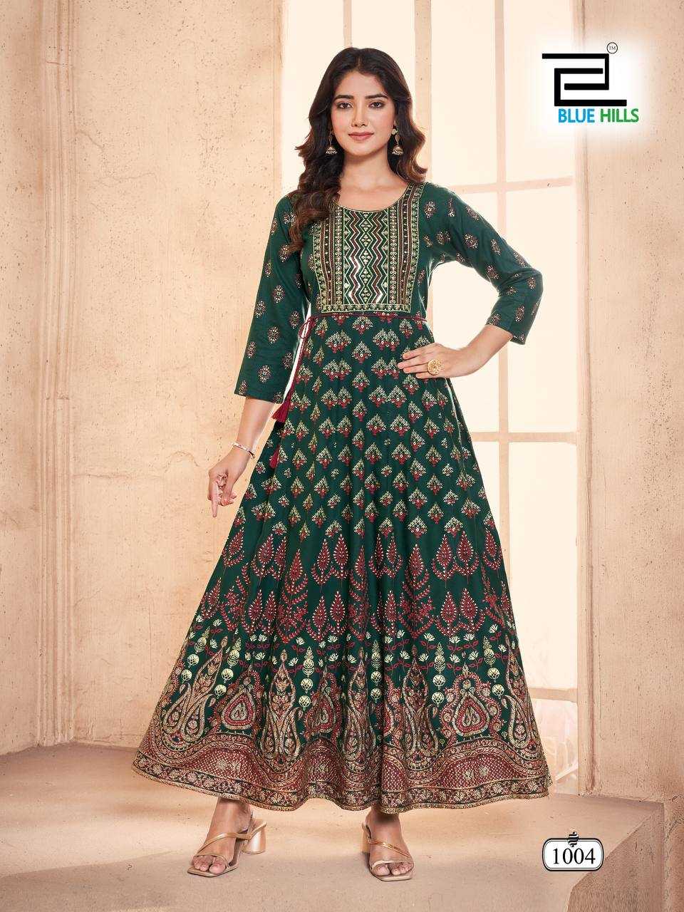 Ynf Rayon RIN125 Akshara Gowns Wholesale Anarkali Gown Long Gowns Embroidered Gown Manufacturer