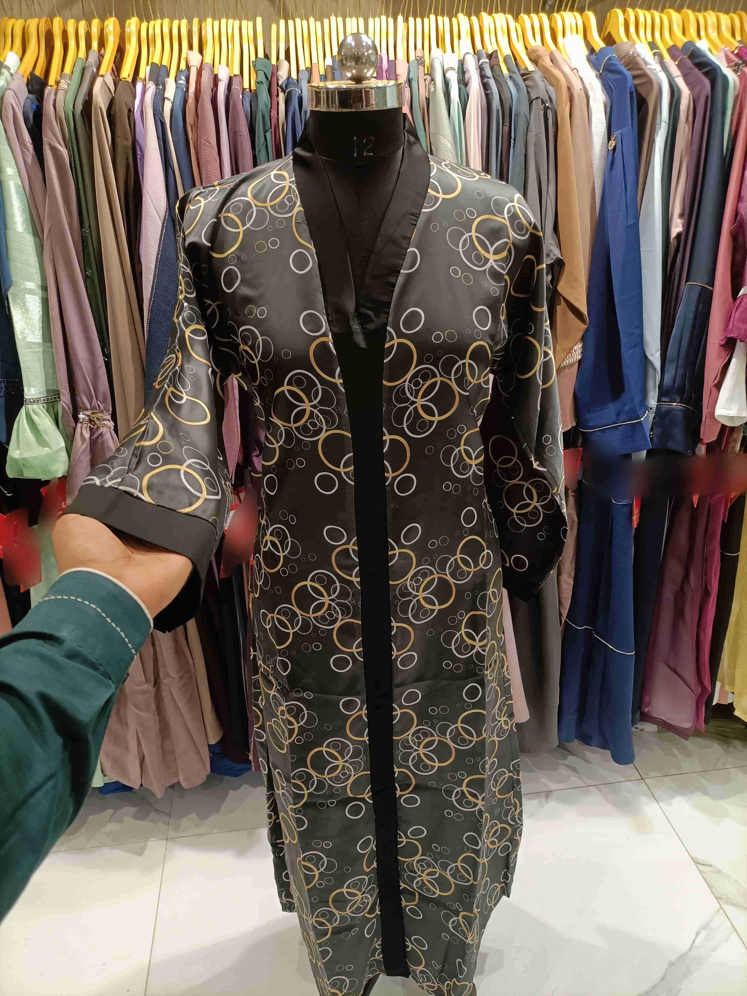 Ynf Satin KESH444 MRA77 Islamic Clothing Festive Collections Wholesale Abaya Eid Collections Burkha Manufacturer