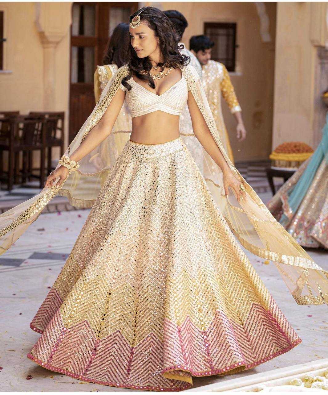 MIRROR WORK LEHENGA