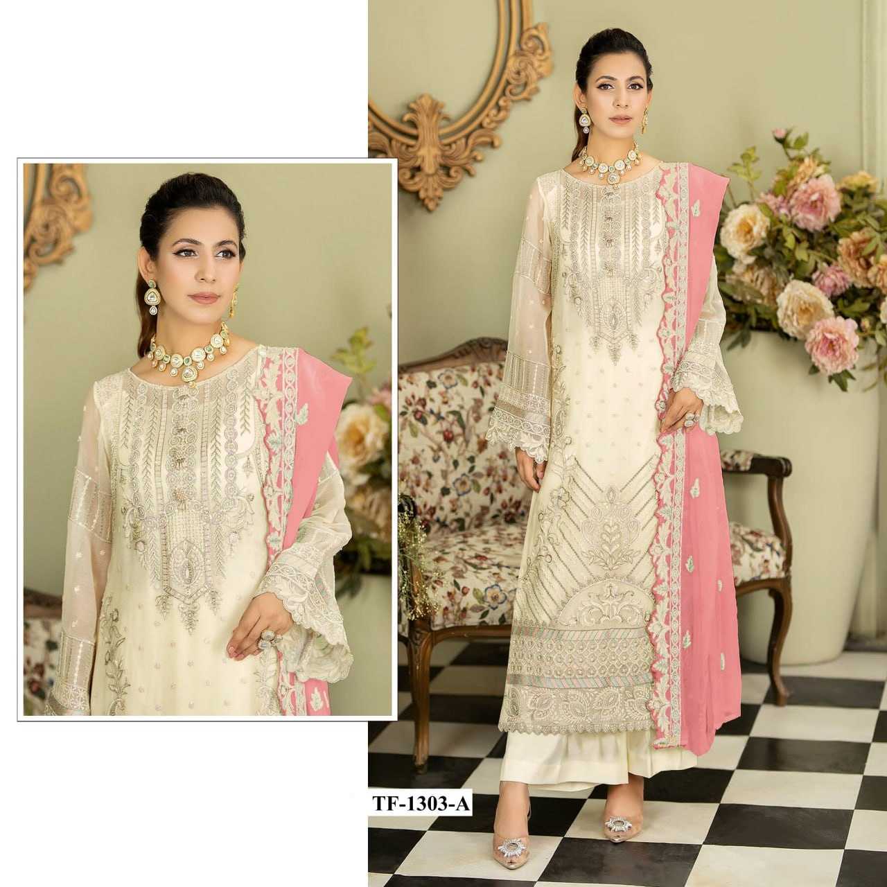 Ynf Shinon Silk RIN197 4302 Suits & Dresses Wholesale Embroidery Suits Bridal Wedding Dresses Designer Suits Manufacturer