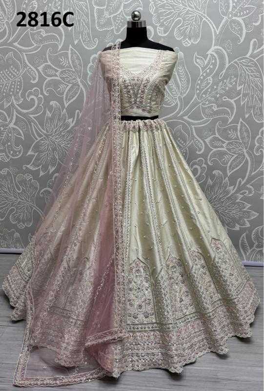 Ynf Silk KESH416 ANJANI-2816A Lehengas Wedding Collections Festive Collections Wholesale Embroidered Lehenga Handloom Lehenga Thread Work Lehenga Manufacturer