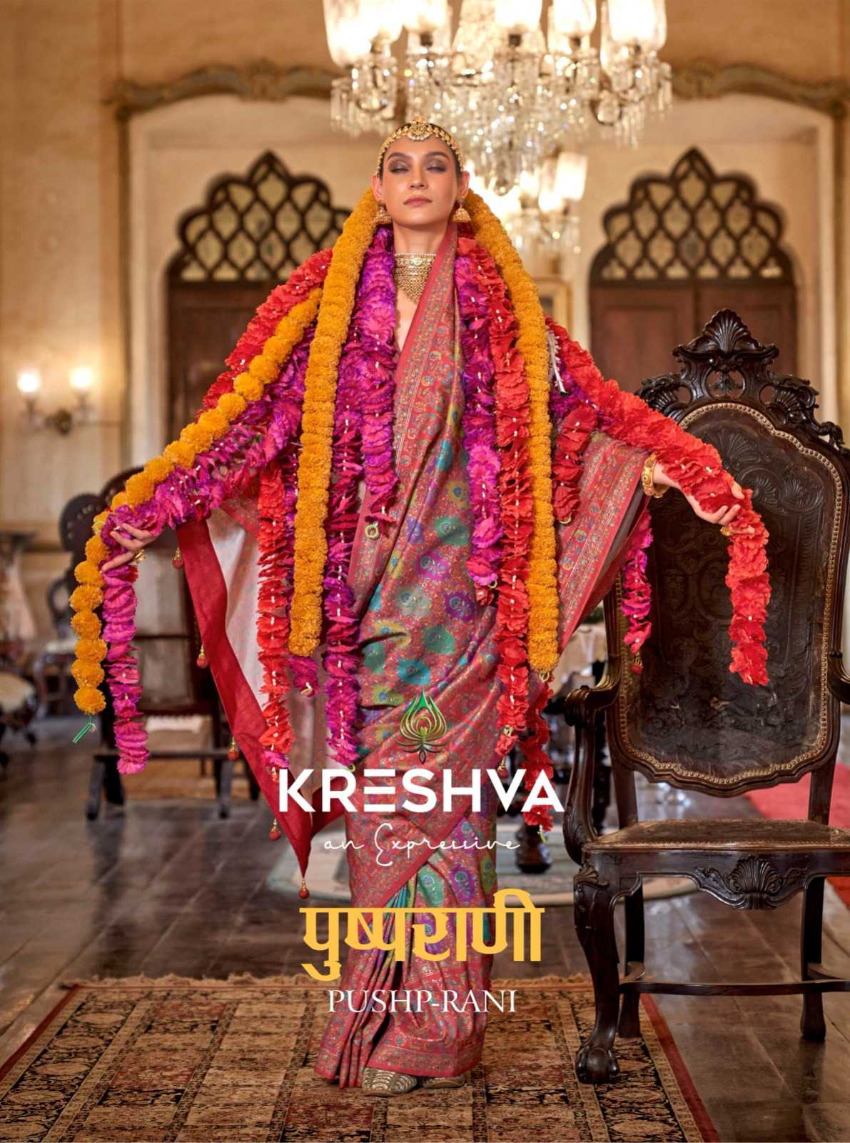 Ynf Silk KESH416 Kreshva-Pushpa Rani Silk Sarees Wedding Collections Festive Collections Wholesale Printed Silk Saree Designer Silk Sarees Festival Silk Sarees Manufacturer