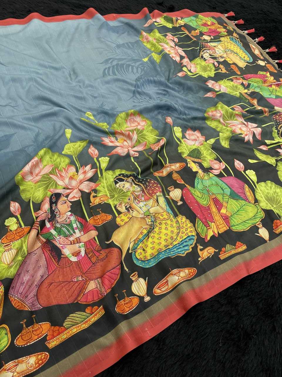 Ynf Silk RIN116- REW108 Sarees Silk Sarees Wholesale Printed Sarees Soft Silk Sarees Fancy Printed Silk Sarees Manufacturer