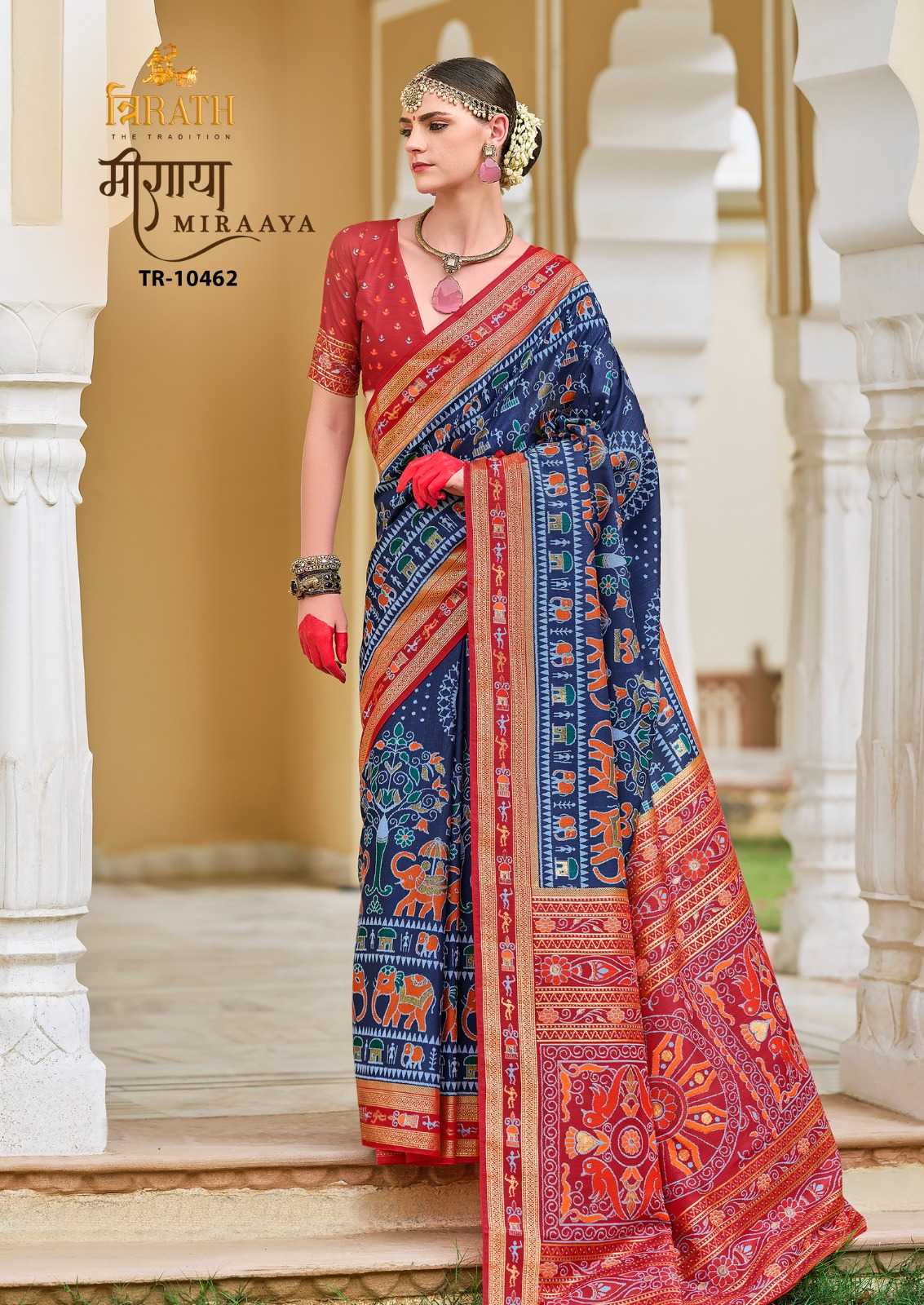 SILK SAREES WITH CONTRAST PALLU