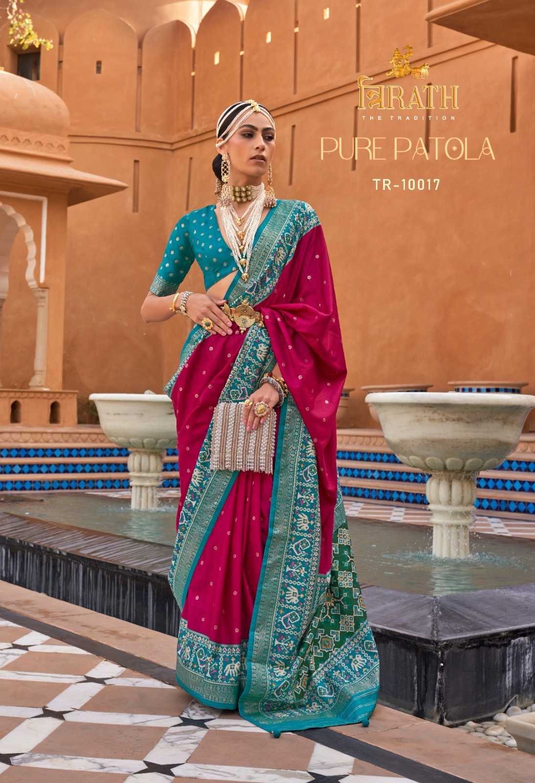 Ynf Silk RIN184 TRIRATH-PURE PATOLA Sarees Silk Sarees Wedding Collections Wholesale Designer Sarees Indian Sarees Traditional Silk Sarees Manufacturer