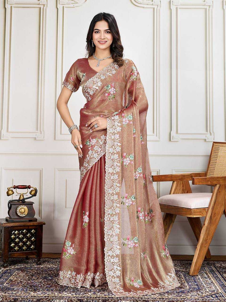 Ynf Soft Cursh RIN171 Anaya2 Saree Sarees Wholesale Ladies Sarees Embroidered Sarees Heavy Work Sarees Manufacturer