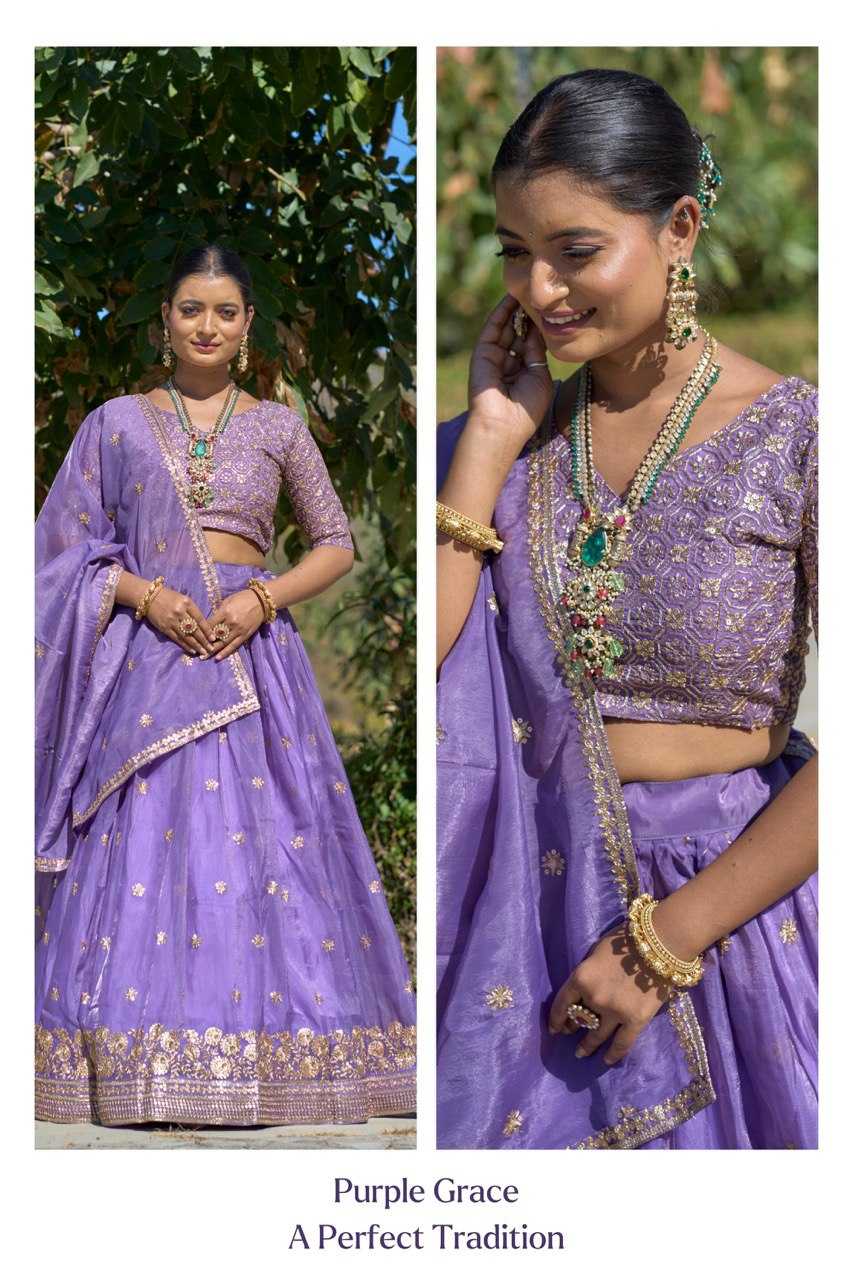 PURPLE LEHENGA