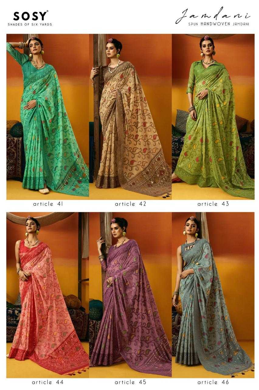 Ynf Soft Handloom RIN184 Sosy Jamdani Sarees Wholesale Casual Sarees Manufacturer