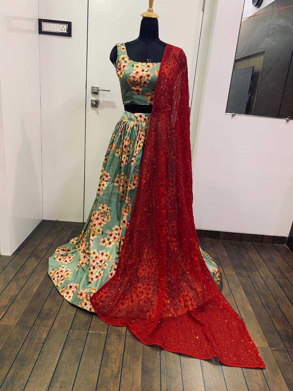 Ynf Soft Tapeta Silk RIN213 L86 Lehengas Wholesale Fancy Lehenga Silk Lehenga Printed Lehenga Manufacturer