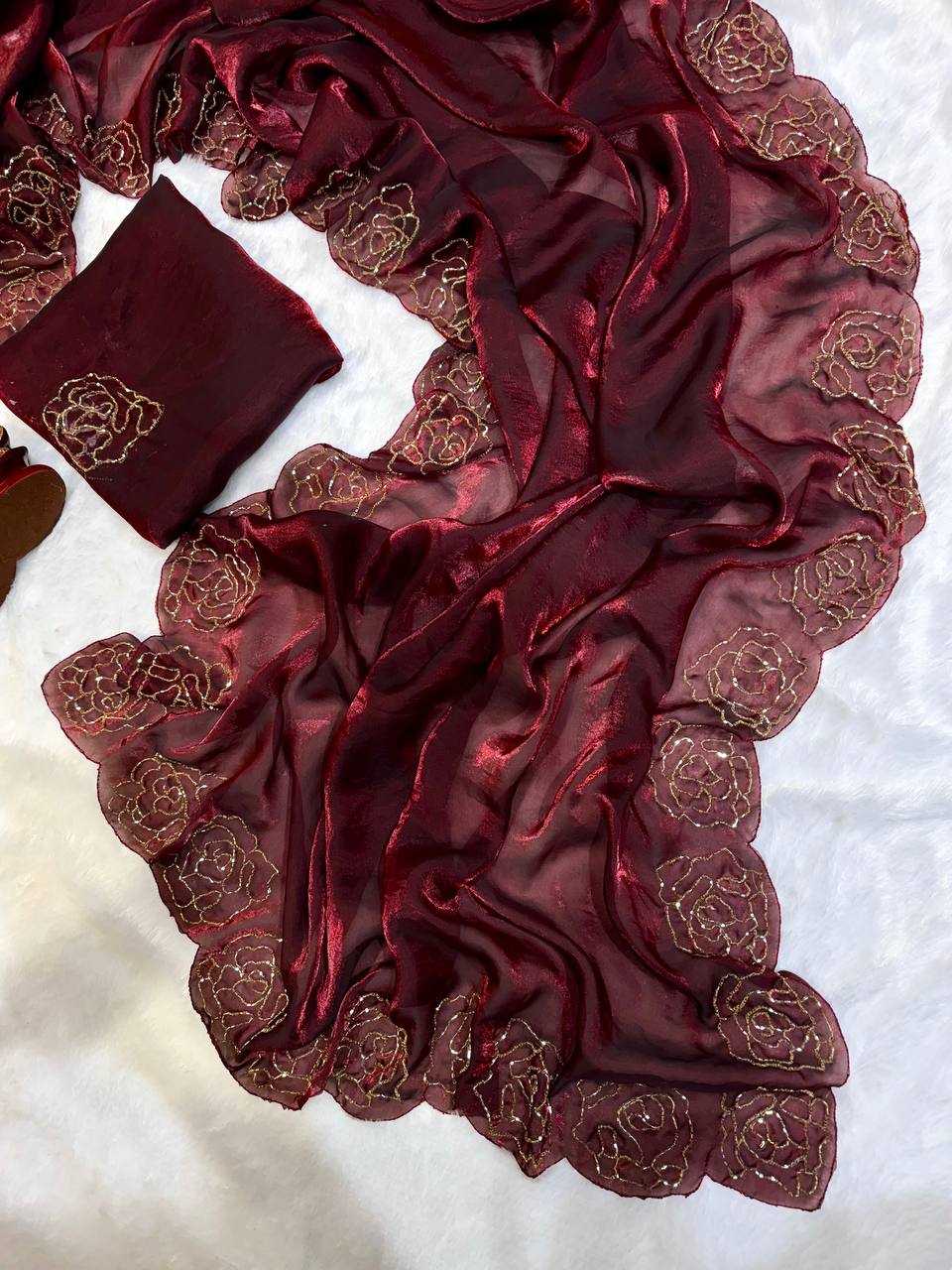 Ynf Space Silk RIN151 NC - 5419 Sarees Wholesale Fancy Sarees Hand Work Sarees Butta Sarees Manufacturer