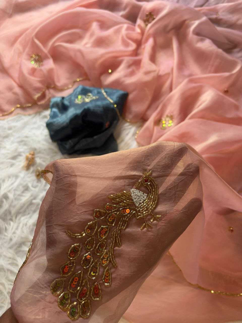 Ynf Tissue RIN171 02 Sarees Wedding Collections Wholesale Golden Sarees Haldi Outfits Manufacturer