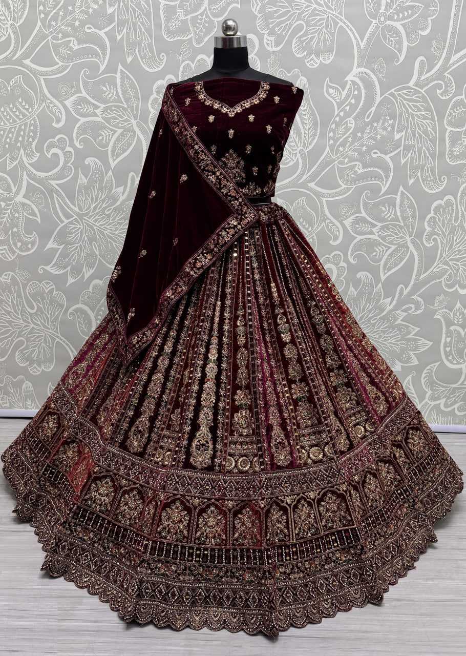 Ynf Velvet RIN197 4333 Lehengas Wholesale Designer Lehenga Bridal Lehenga Wedding Lehenga Manufacturer