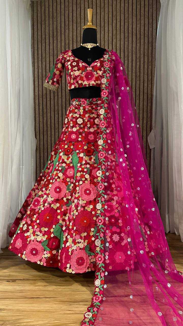 Ynf Velvet RIN213 H57 Lehengas Wholesale Fancy Lehenga Embroidered Lehenga Sequins Lehenga Manufacturer