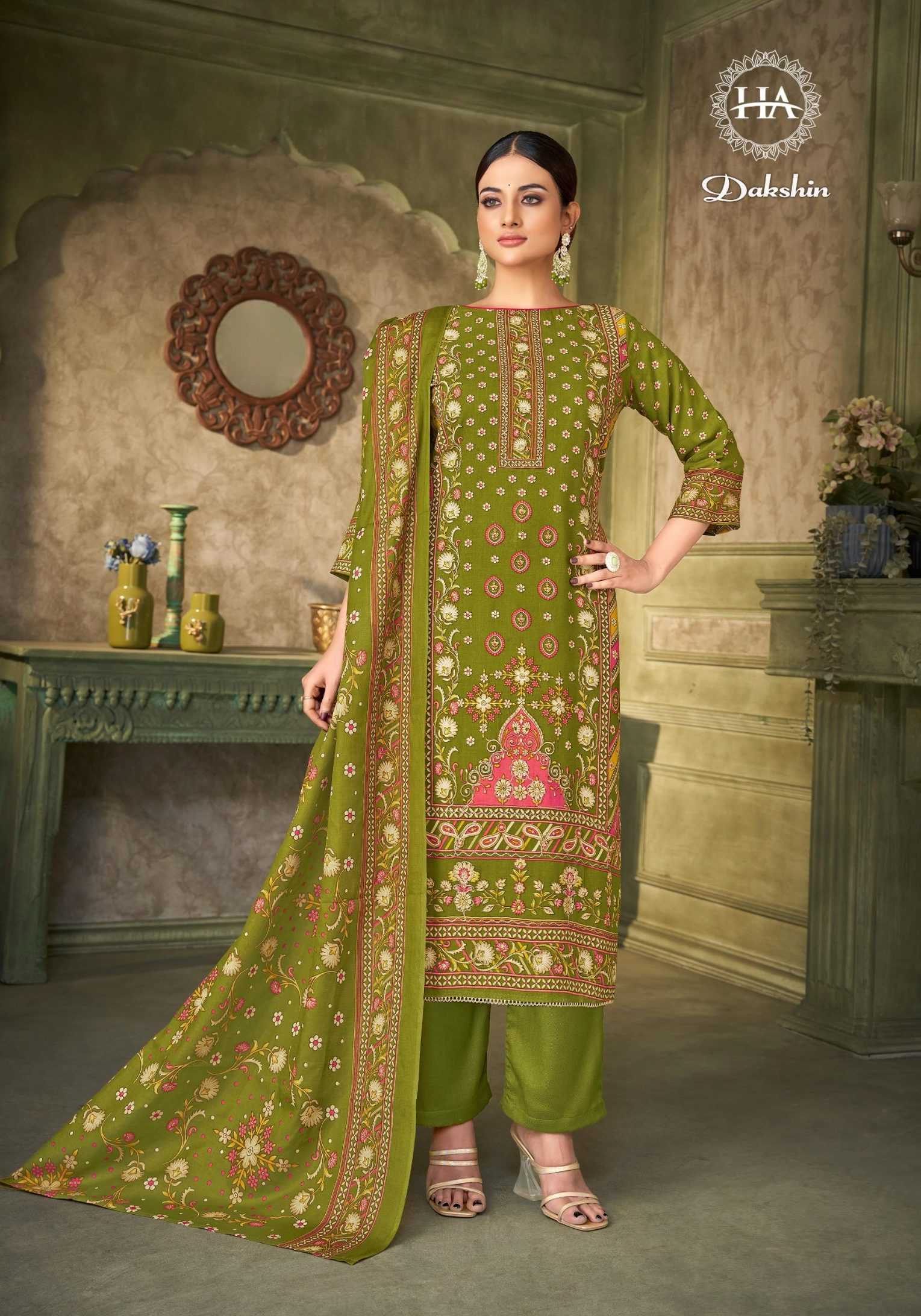 Ynf Viscose Rayon RIN186 Alok Suit-DAKSHIN Setwise Collections Wholesale Pakistani Suits Catalogs Dresses & Suits Catalogs Manufacturer