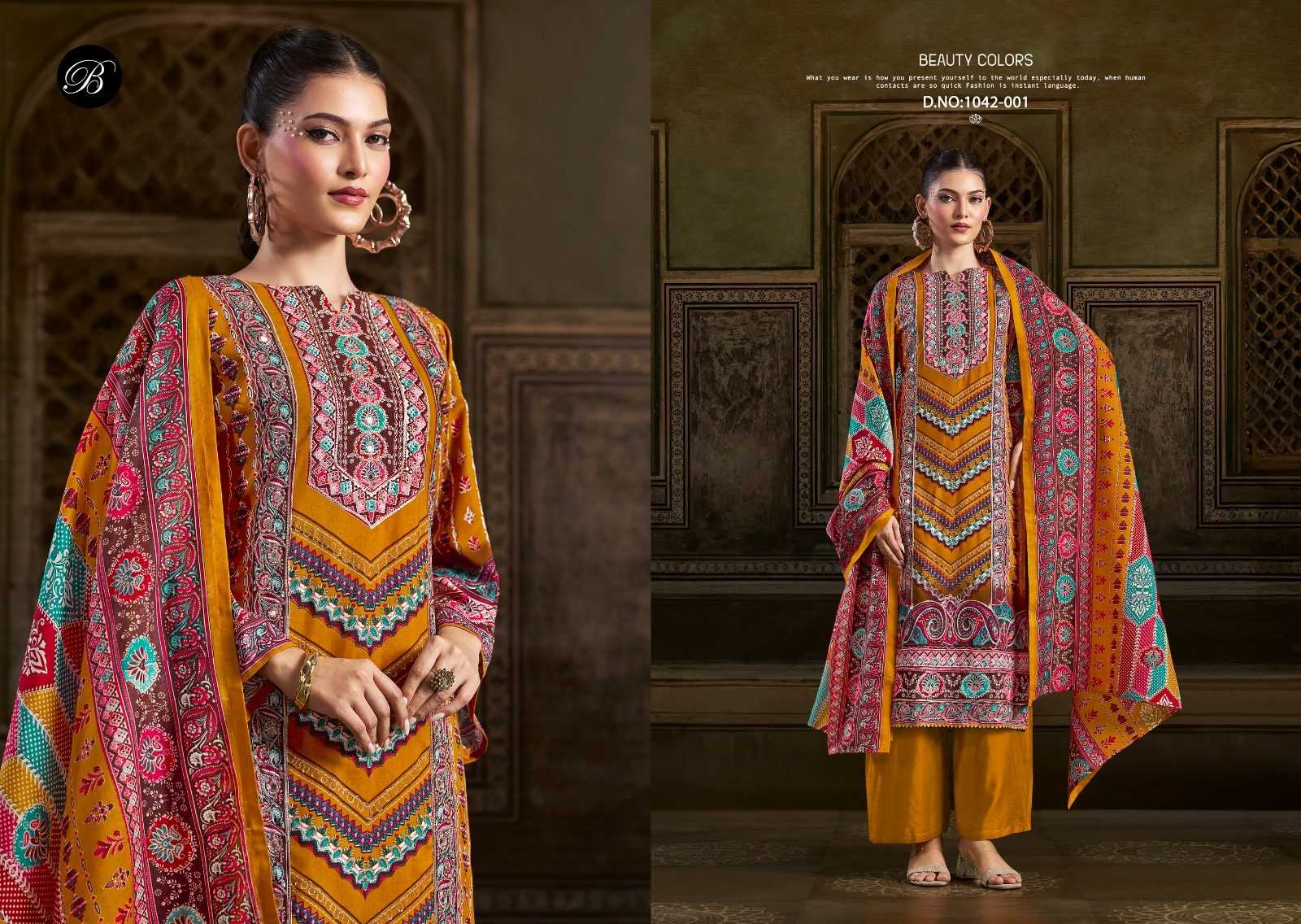 Ynf Viscose Rayon RIN186 BELLIZA-MUSAFIR Setwise Collections Wholesale Pakistani Suits Catalogs Dresses & Suits Catalogs Manufacturer